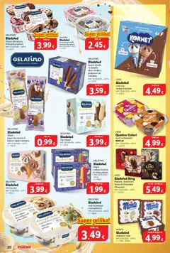 Plodine Ponuda - Pregled kataloga iz trgovine Plodine, vrijedi od 18.06.2026 | Stranica: 20 | Proizvodi: Čokolada, Ledo, Regal, Kornet