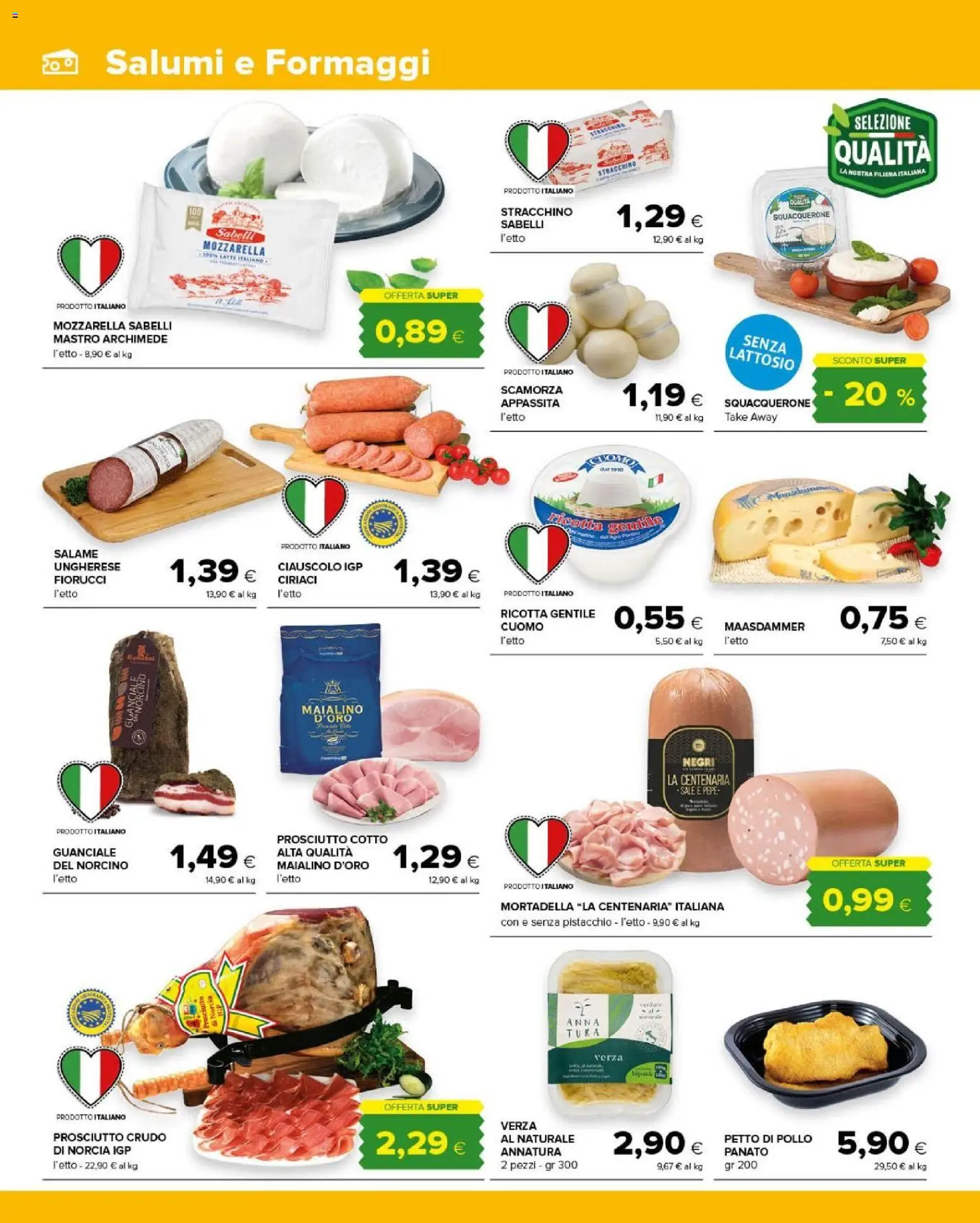 Volantino Tigre del 14/10/2026 | Pagina: 2 | Prodotti: Sale, Pepe, Mozzarella, Ricotta