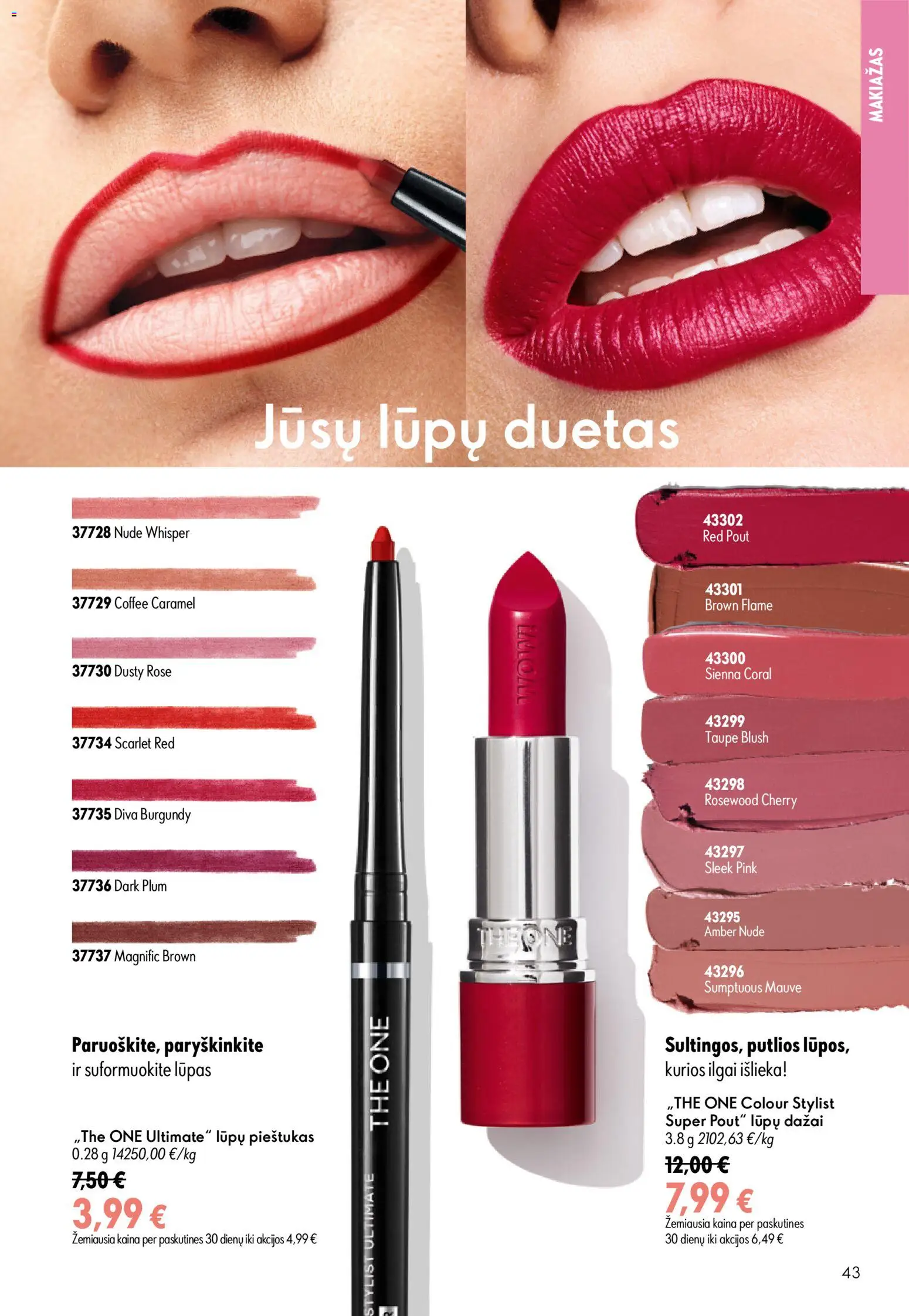 Oriflame akcijos nuo 2026.07.15 | Puslapis: 43 | Prekių: Makiažas