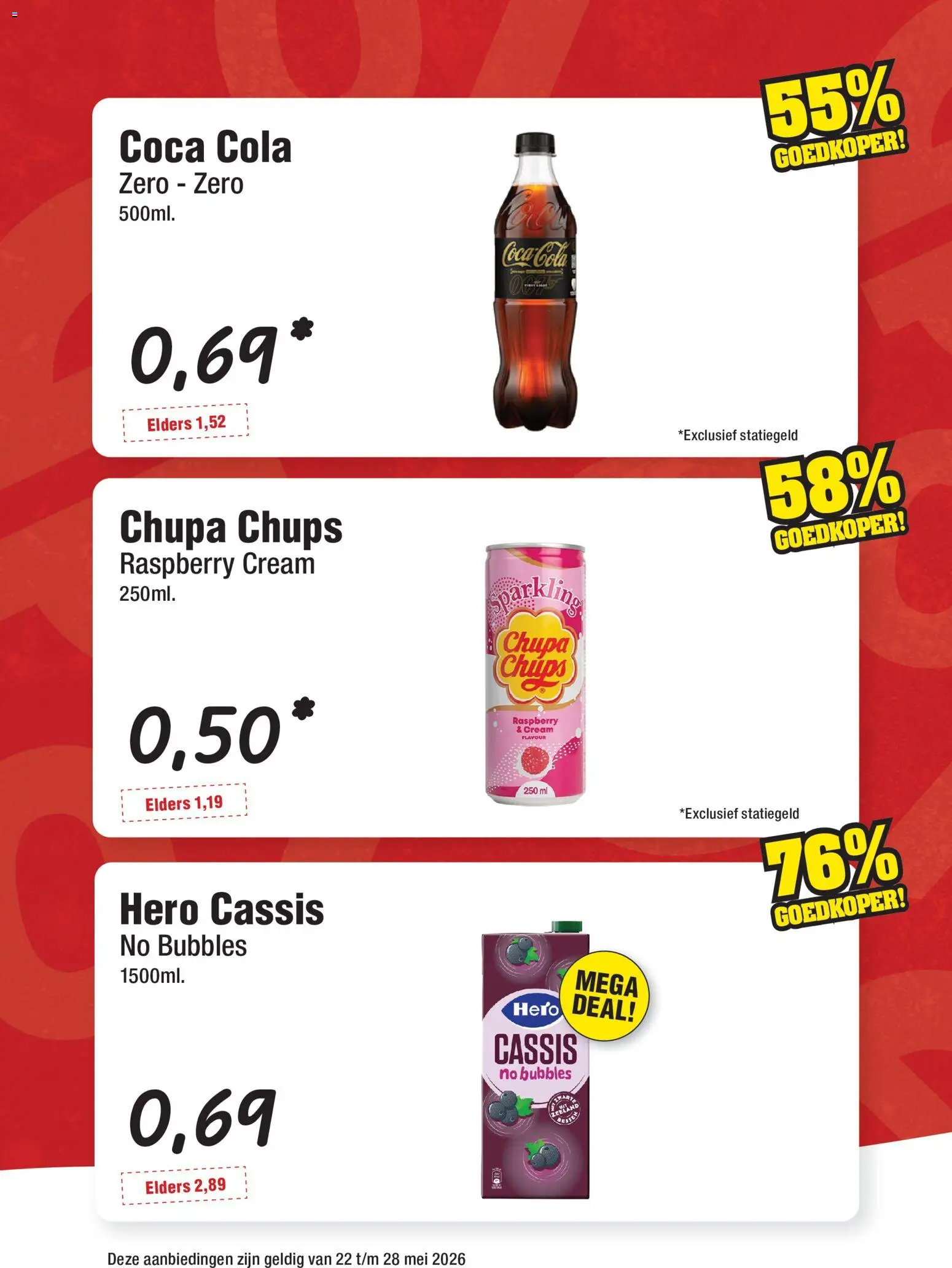 {H1} | Pagina: 2 | Producten: Coca Cola, Cassis
