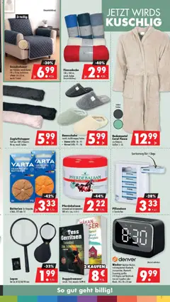 Mäc Geiz Prospekt ab 31.08.2026 gültig | Seite: 5 | Produkte: Batterien, Coral, Bademantel, Hausschuhe