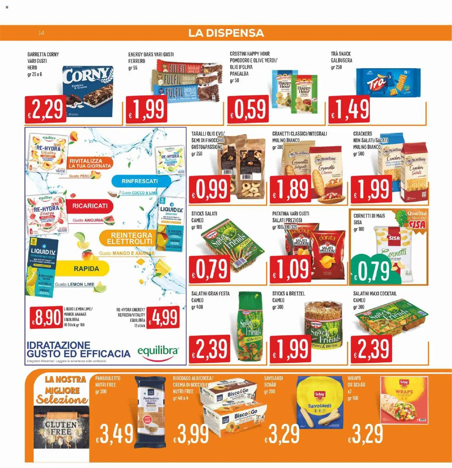 Volantino SISA del 28.05.2026 | Pagina: 14 | Prodotti: Salatini, Pomodoro, Nocciole, Crackers
