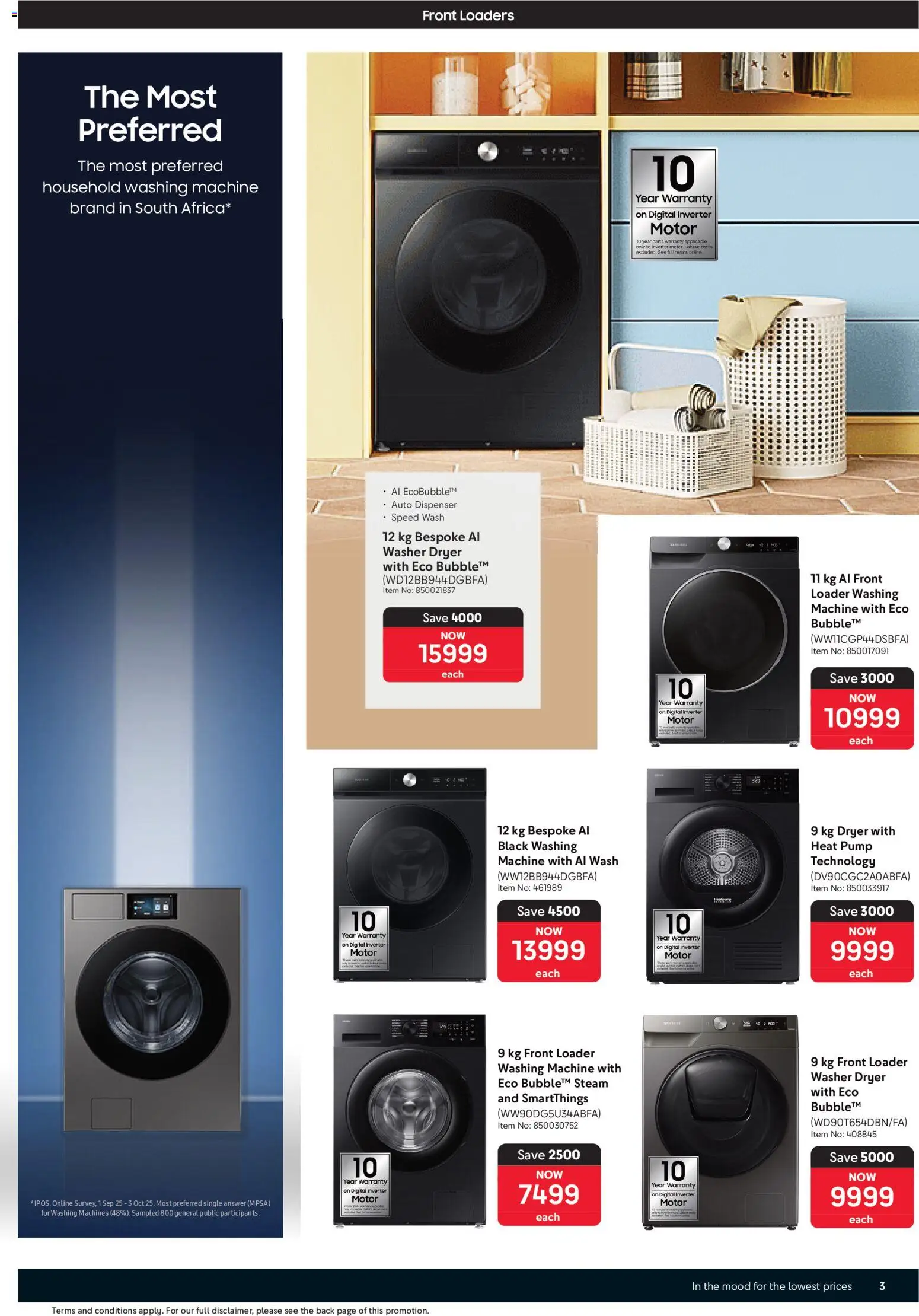 New Makro catalogue – valid from 19.05.2026 | Page: 3 | Products: Washing machine, Dryer