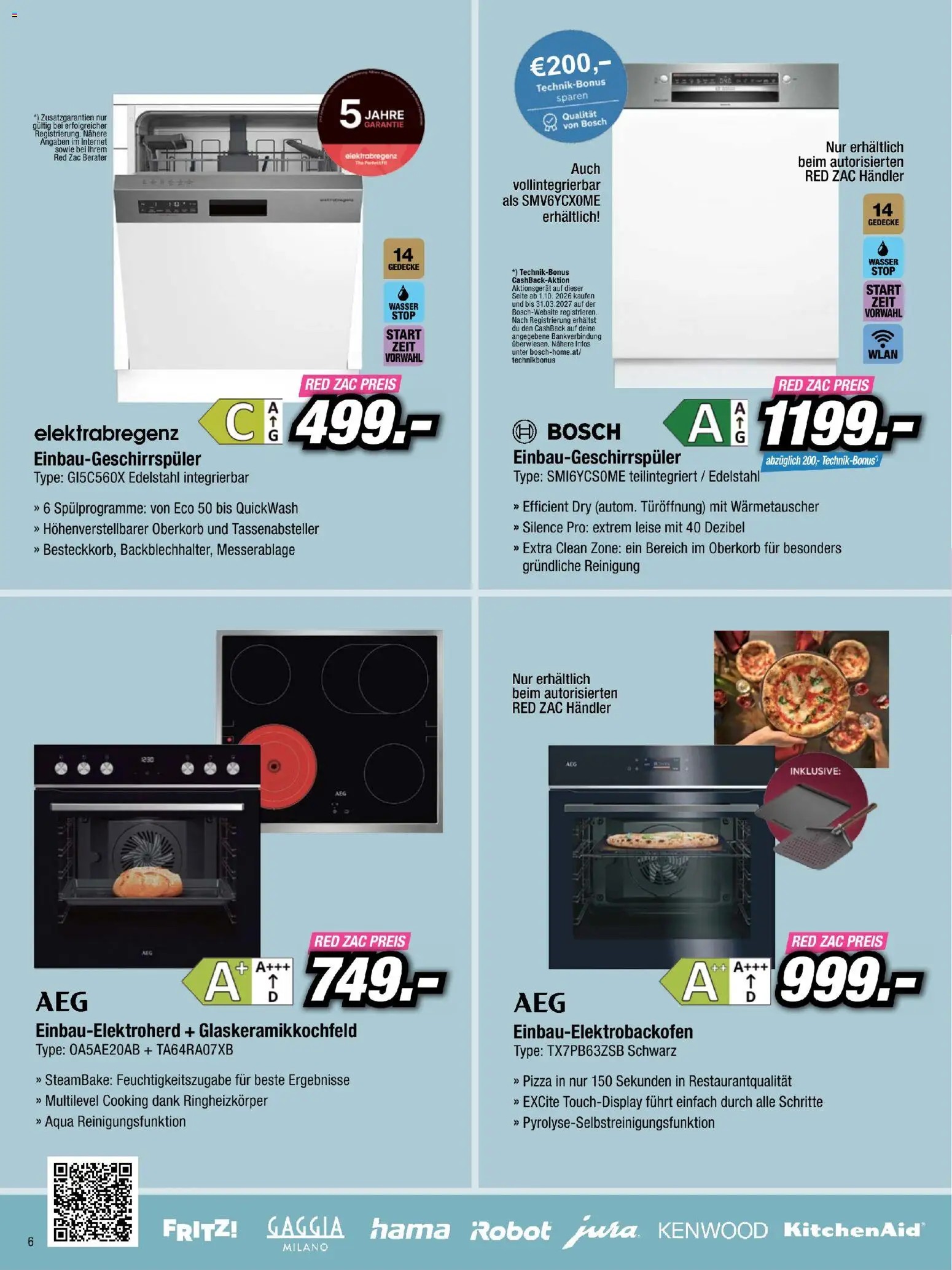 RED ZAC Oberösterreich gültig ab 25.10.2026 | Seite: 6 | Produkte: Wasser, Pizza