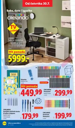 LIVARNO Radni sto sa ormarićem, Dimenzije ugaone varijante (Š x V x D): cca 110,3 x 75,2 x 85,1 cm, Dimenzije ravne varijante (Š x V x D): cca 144,9 x 75,2 x 50 cm - pregled Lidl kataloga - važi od 30.07.2026 | Strana: 78 | Proizvode: Sto, Radni sto