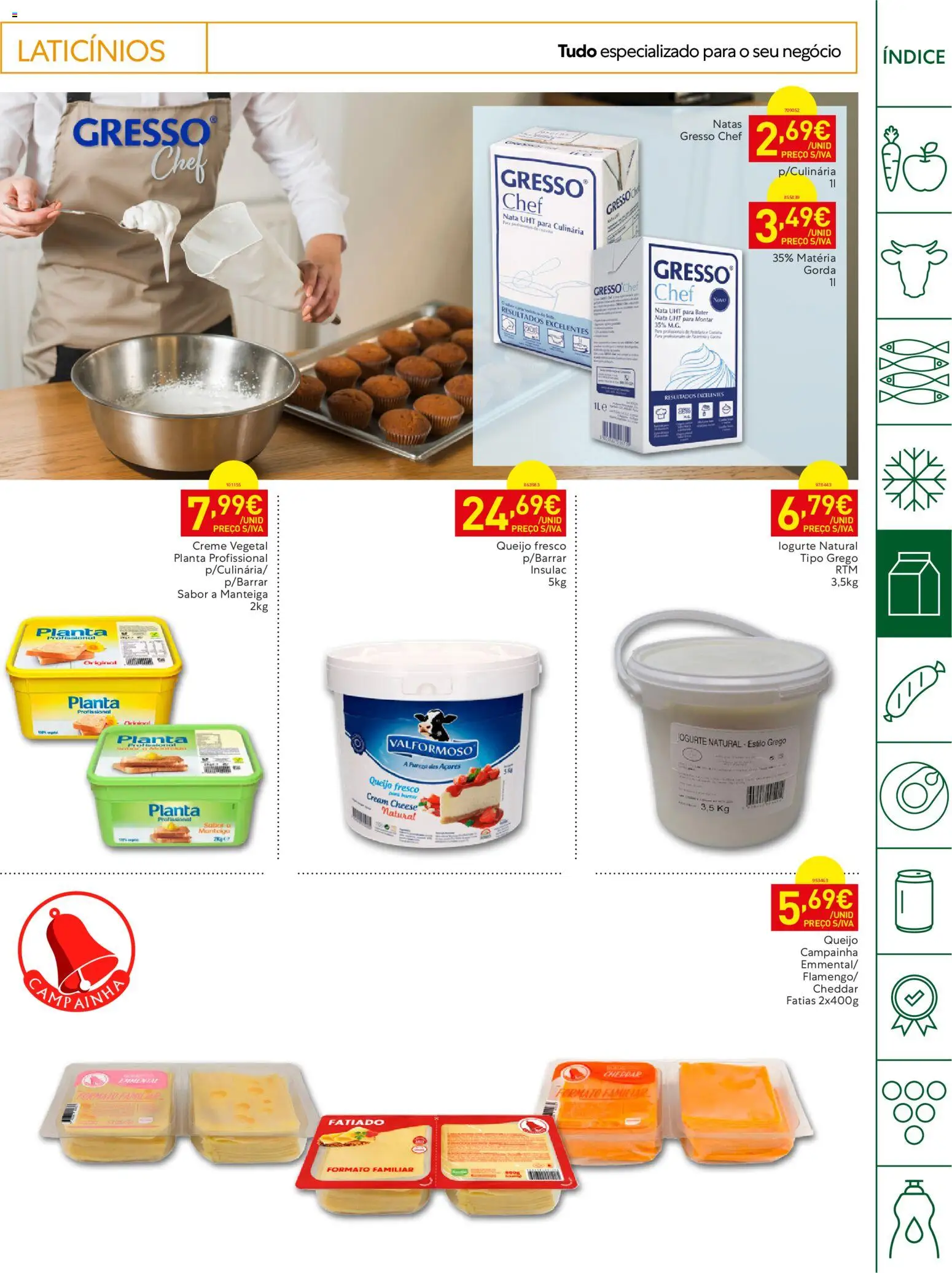 Recheio Horeca │ válido de 15/09/2026 | Página: 11 | Produtos: Creme vegetal, Iogurte natural, Cream cheese, Iogurte