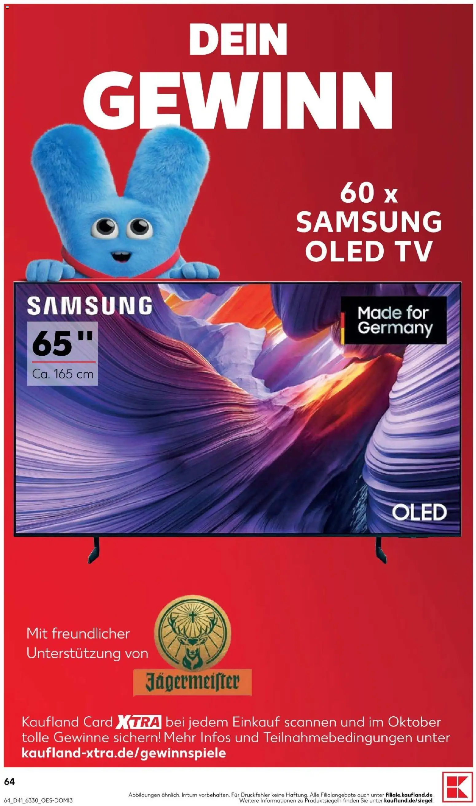 Kaufland Prospekt Kiel – gültig ab 08.10.2026 | Seite: 66 | Produkte: Samsung, Jägermeister, TV
