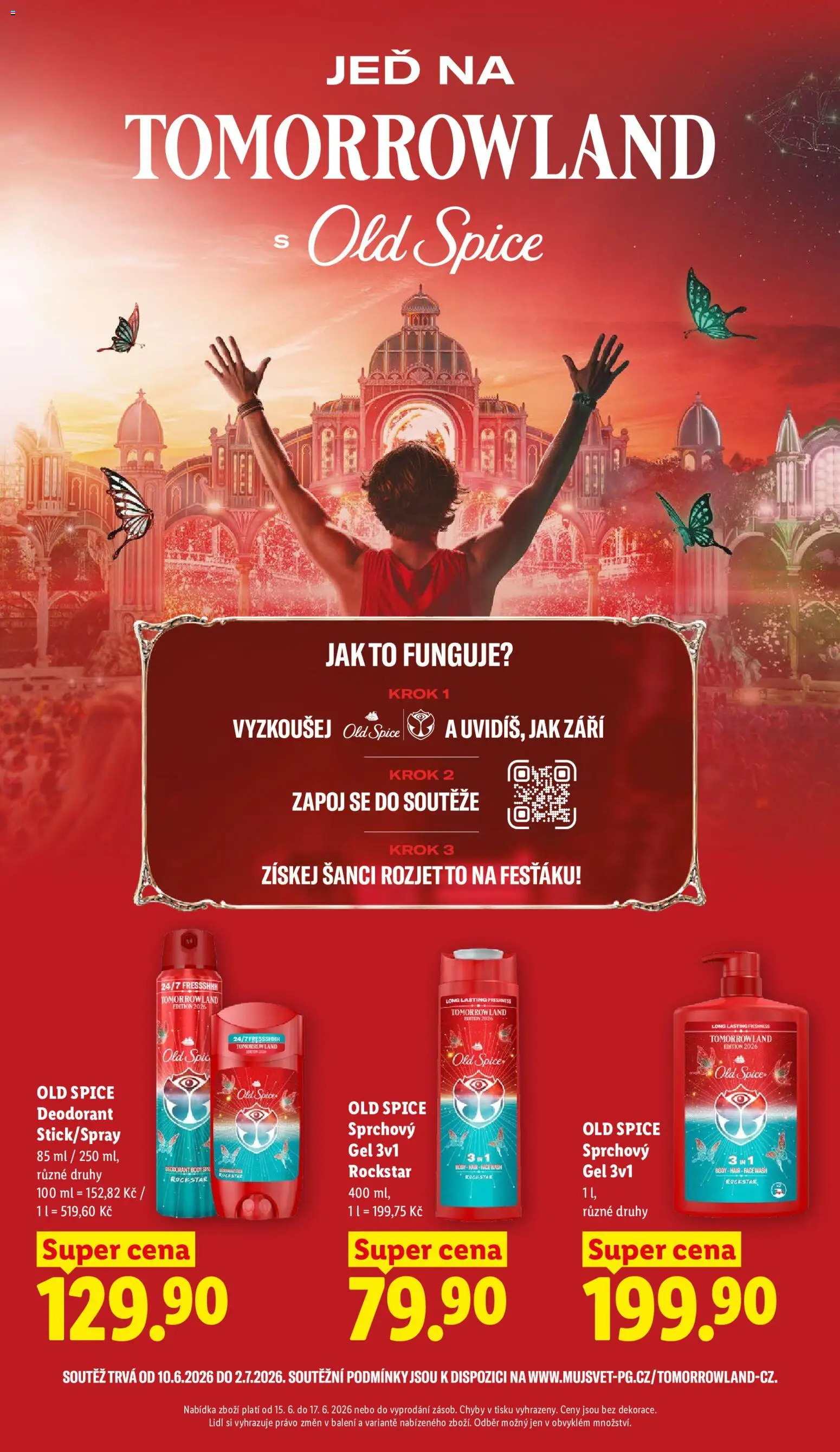 Lidl leták od 15.06.2026 | Strana: 31 | Produkty: Sprchový gel, Deodorant, Rockstar, Old Spice
