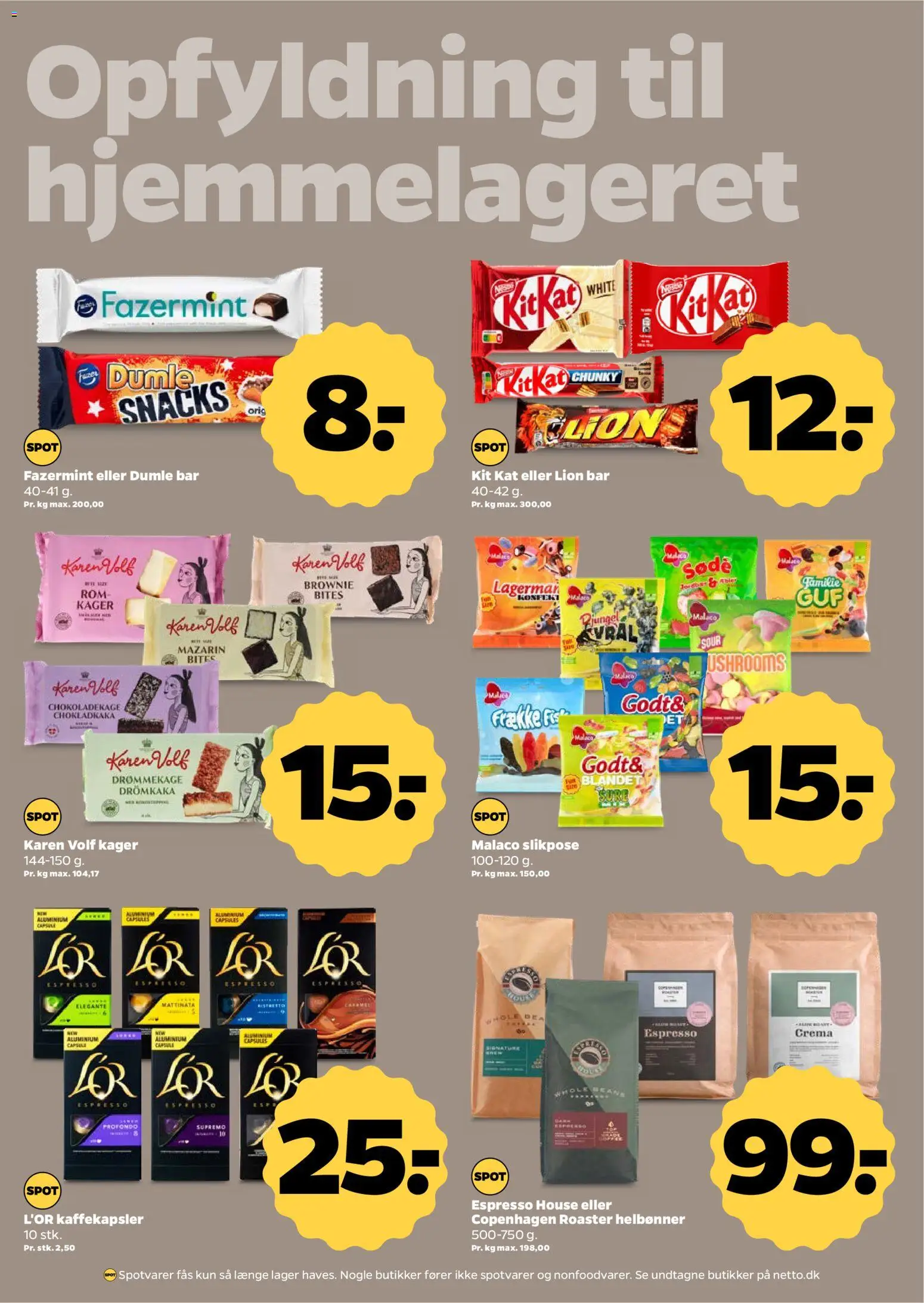 Netto tilbudsavis – gyldig fra 08/08/2026 | Side: 20 | Produkter: Chokoladekage, Kager, Rom
