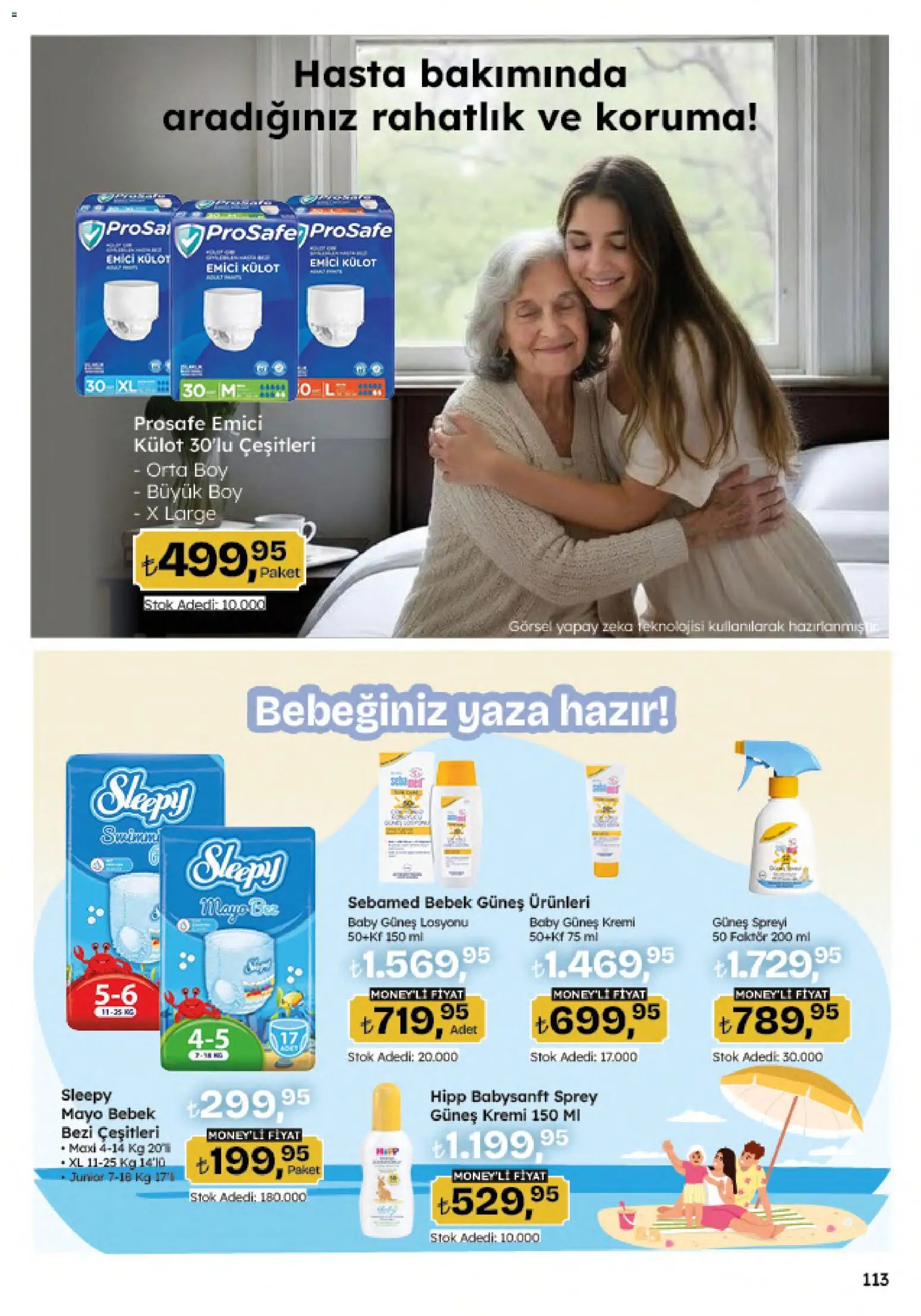 Migros Katalog - Migroskop - 04.06.2026 tarihinden itibaren geçerlidir | Sayfa: 113 | Ürünler: Güneş kremi, Külot, Mayo