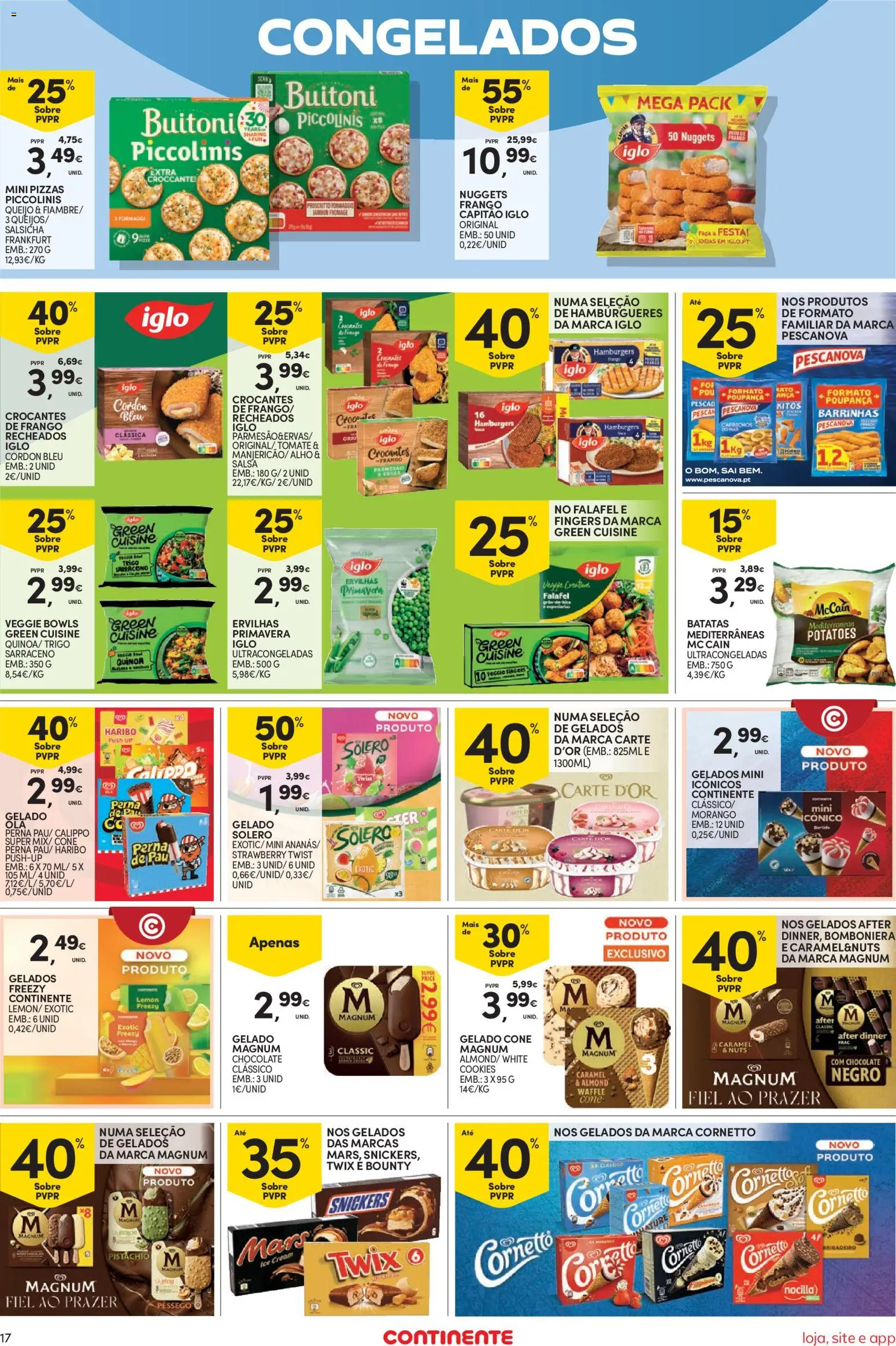 Continente Semanal Continente Bom Dia │ válido de 18/08/2026 | Página: 17 | Produtos: Salsa, Faca, Batatas, Alho