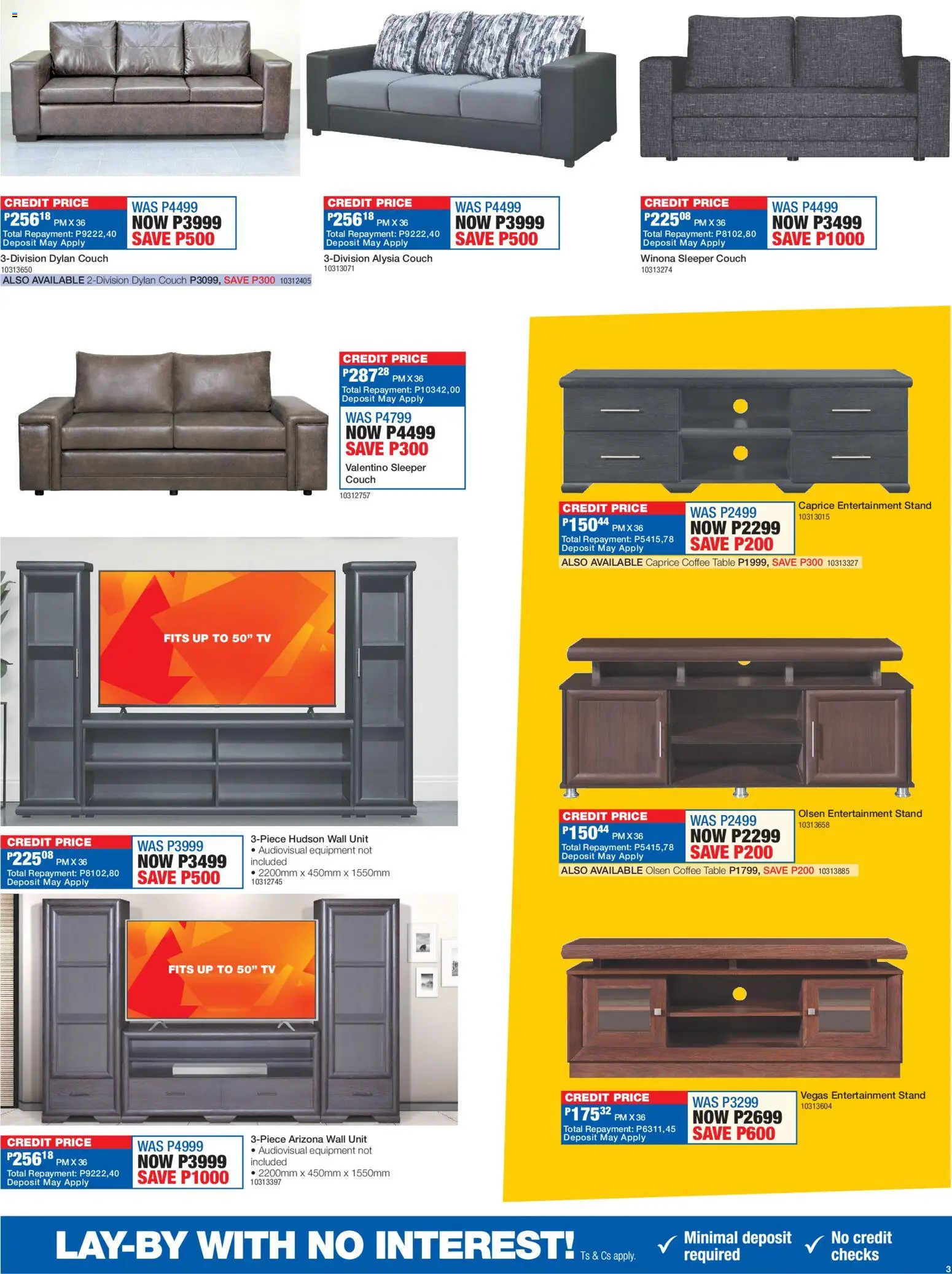 New OK Furniture catalogue – valid from 16.03.2026 | Page: 3 | Products: Couch, TV, Table, Coffee