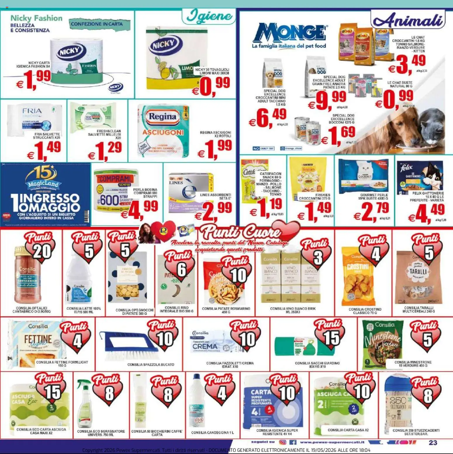 Volantino Pewex del 20.05.2026 | Pagina: 23 | Prodotti: Crema, Rosmarino, Carta igienica, Sgrassatore
