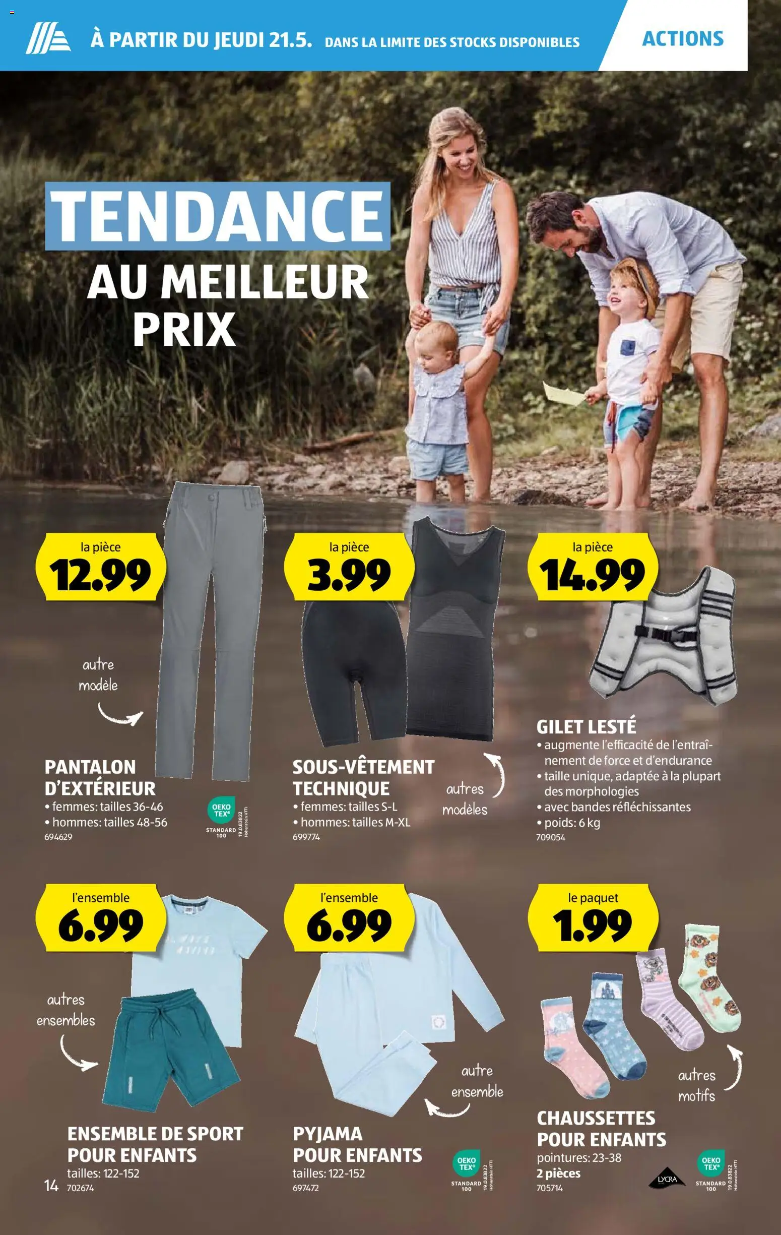 Aldi aktionen FR – gültig ab 21.05.2026 | Seite: 14 | Produkte: Pyjama