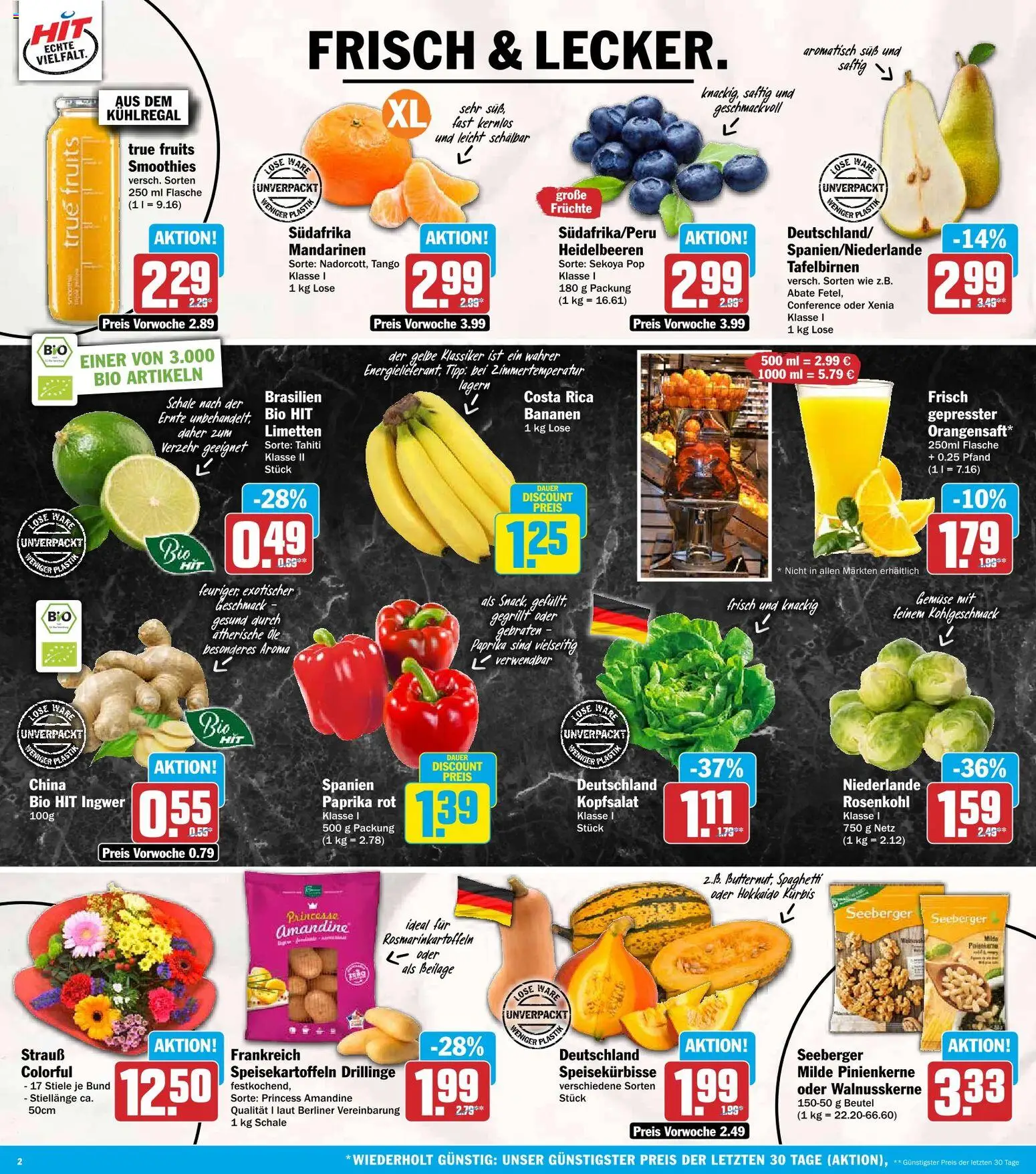HIT Prospekt – gültig ab 12.10.2026 | Seite: 2 | Produkte: Berliner, Heidelbeeren, Gemüse, Kürbis