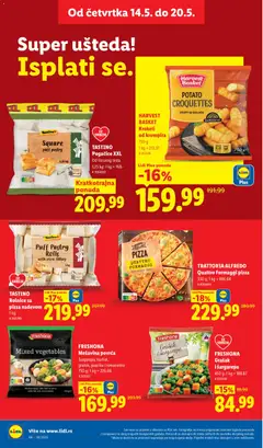 HARVEST BASKET Kroketi od krompira, 750 g - pregled Lidl kataloga - važi od 14.05.2026 | Strana: 22