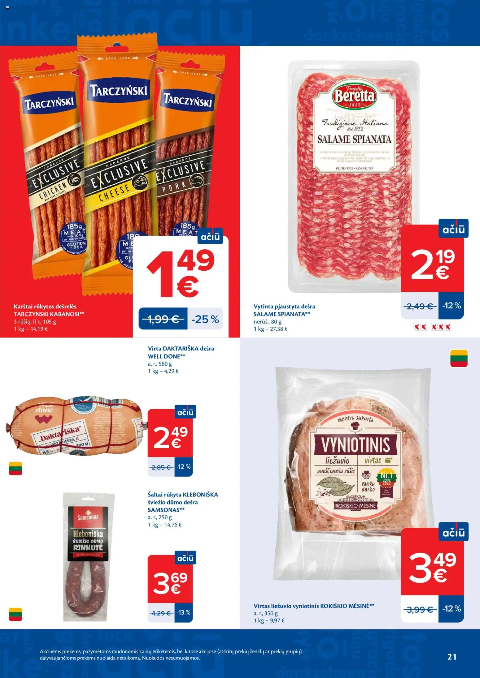 MAXIMA akcijos nuo 2026.07.21 | Puslapis: 21 | Prekių: Dešrelės, Dešra