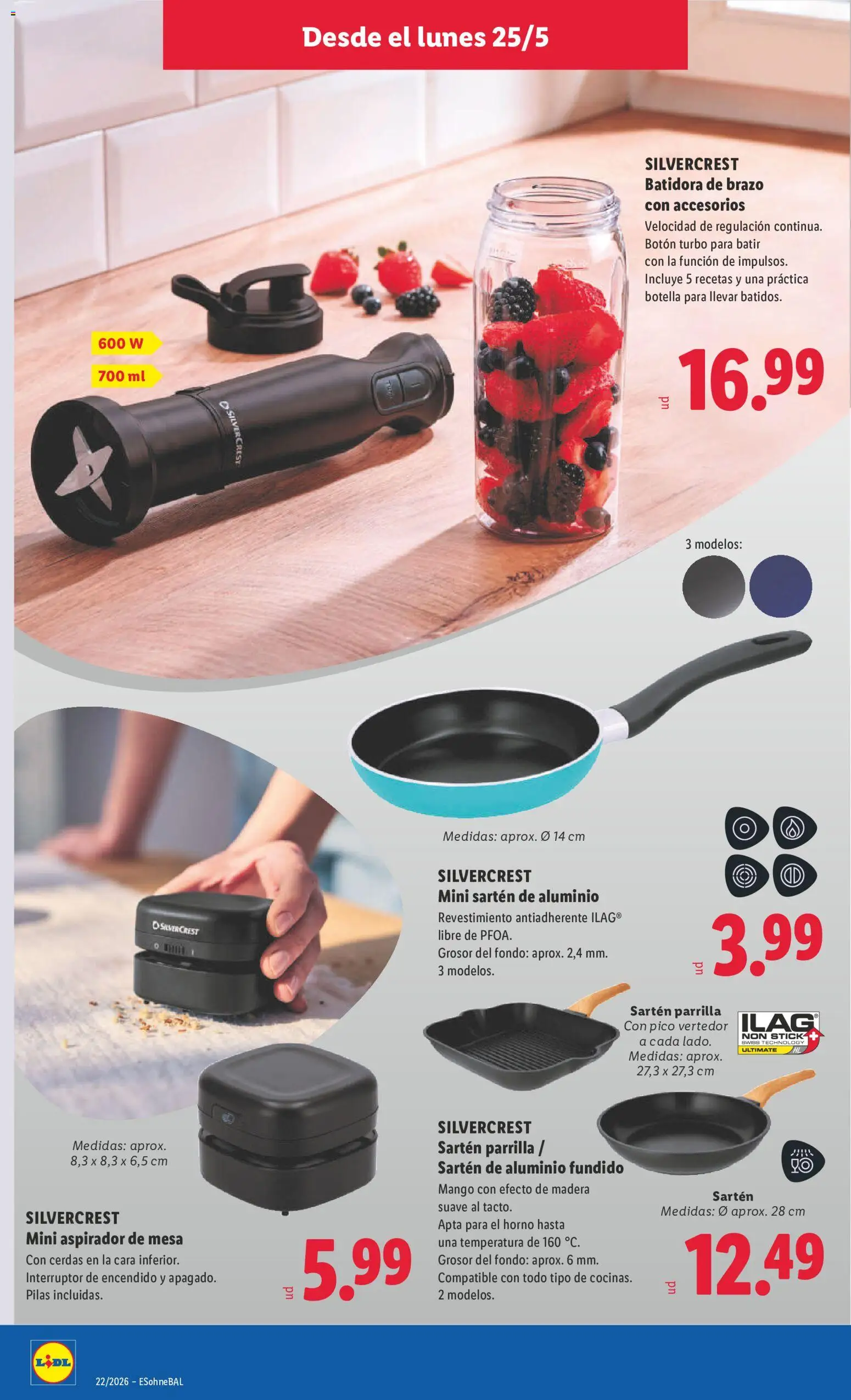 Lidl folleto de bazar │ válido desde el 25.05.2026 | Página: 8 | Productos: Pan, Parrilla, Ρούτερ, Aspirador