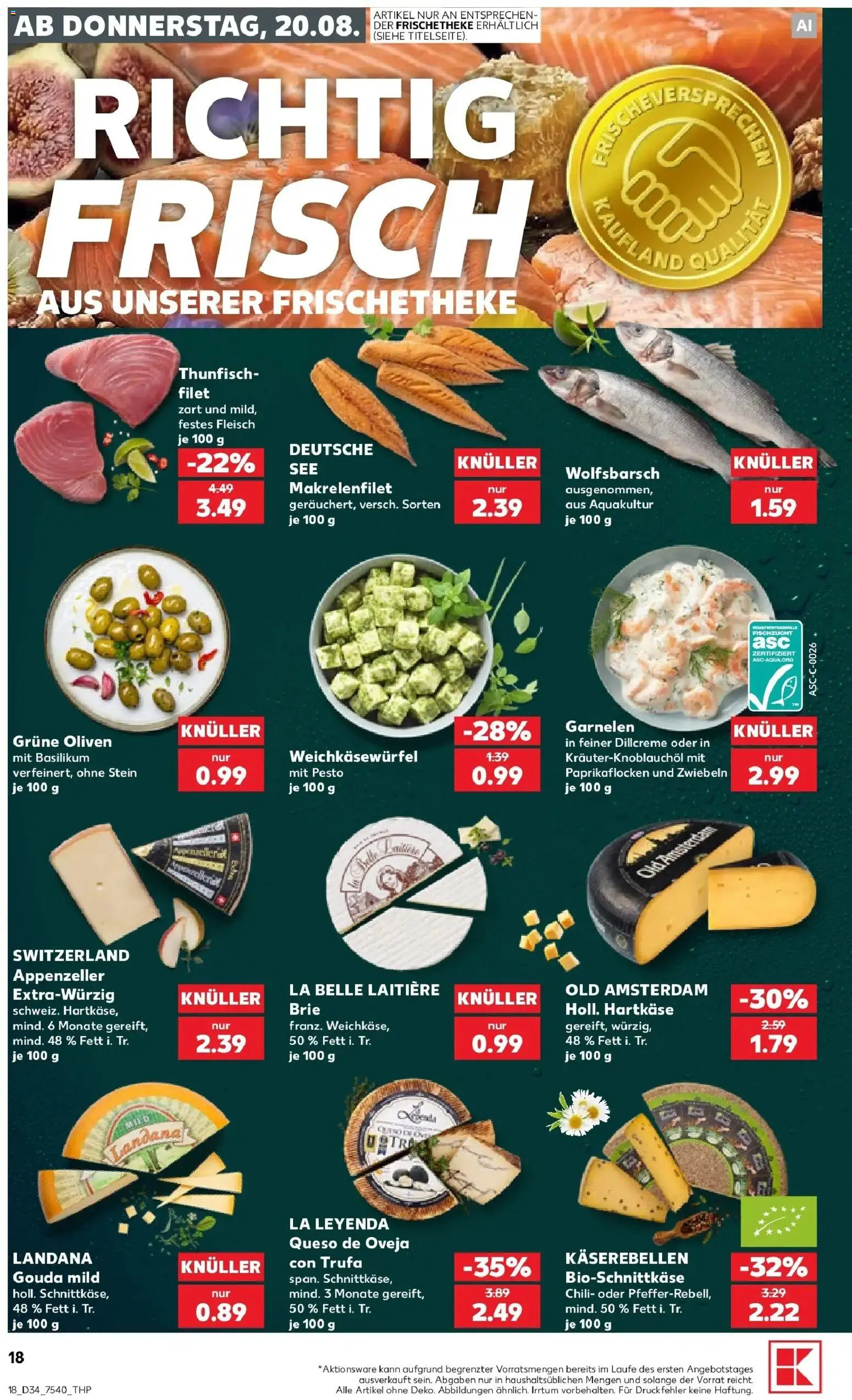 Prospekt Kaufland ab 17.08.2026 » Angebote Online zum Blättern | Seite: 29 | Produkte: Thunfisch, Garnelen, Zwiebeln, Fleisch