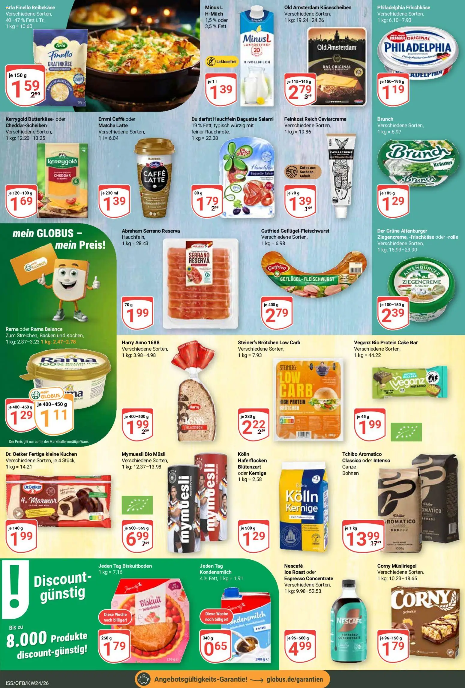 Globus Prospekt – gültig ab 08.06.2026 | Seite: 16 | Produkte: Nescafe, Rama, Kolln, Baguette