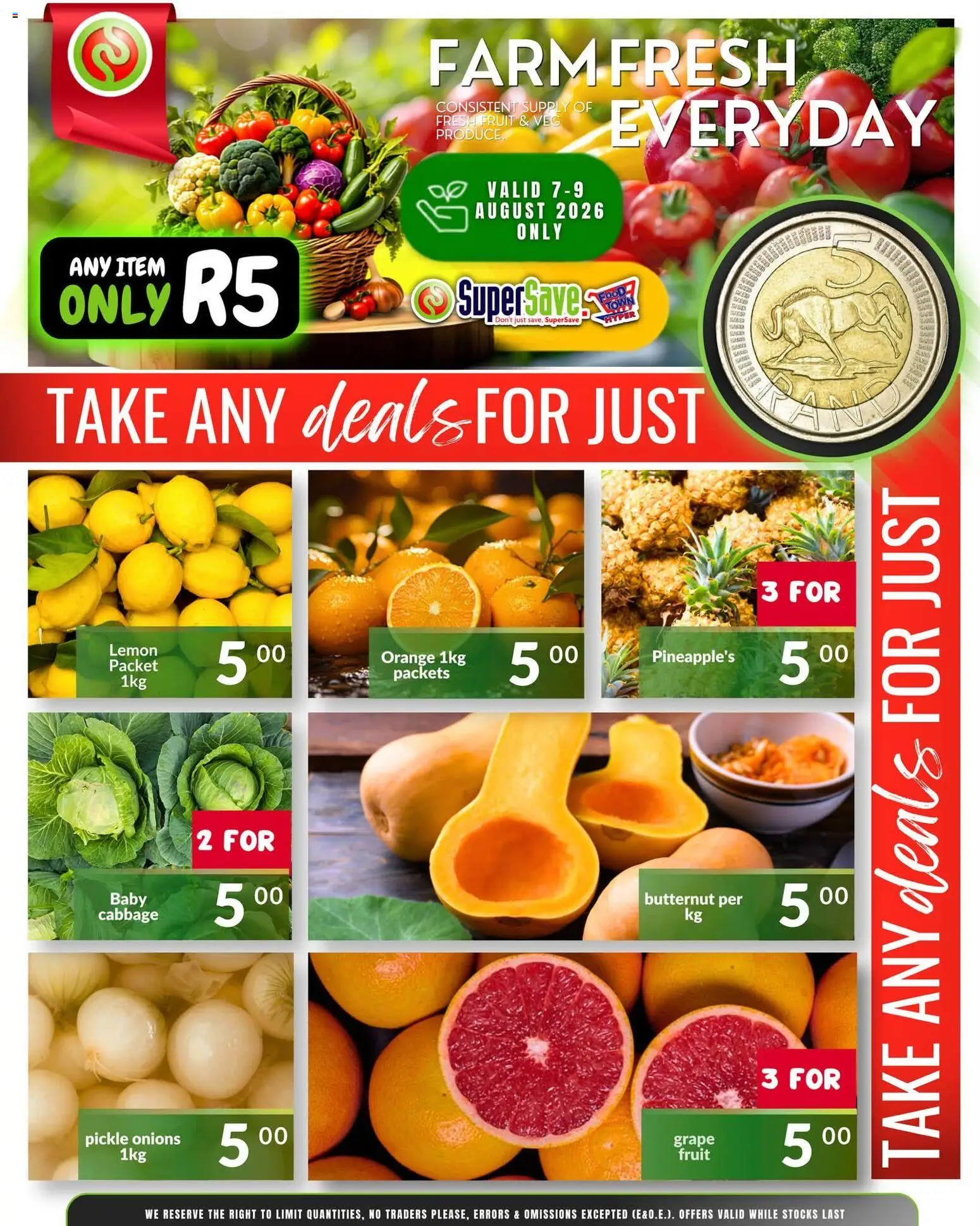 New Super Save catalogue – valid from 09/08/2026 | Page: 10 | Products: Onions, Fruit, Lemon
