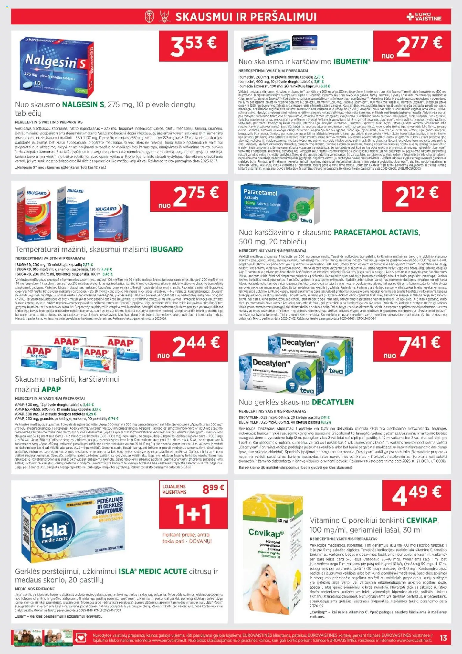 EUROVAISTINĖ akcijos nuo 01.05.2026 | Puslapis: 13