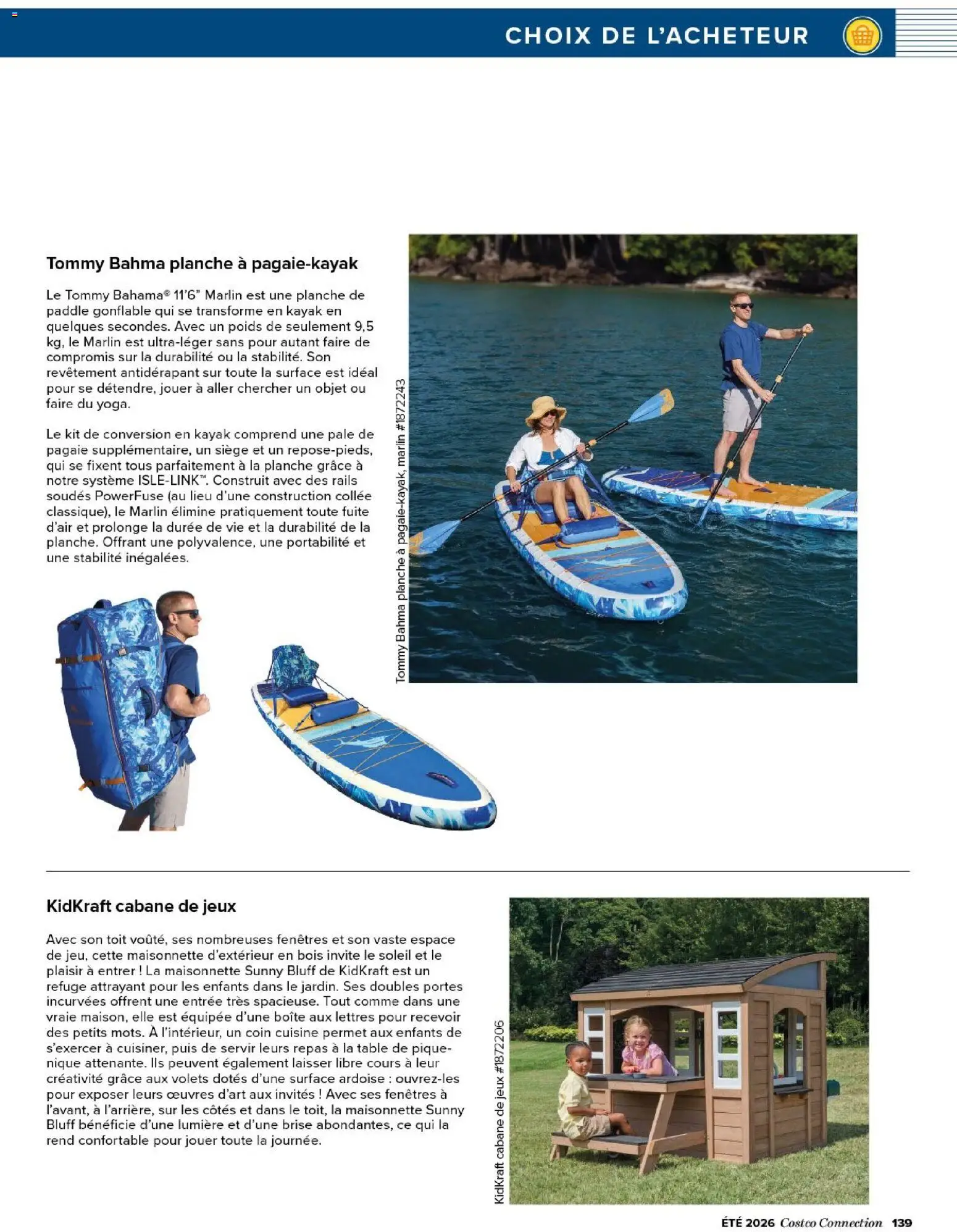 {H1} | Page: 139 | Produits: Boîte aux lettres, Poids, Planche de paddle, Paddle