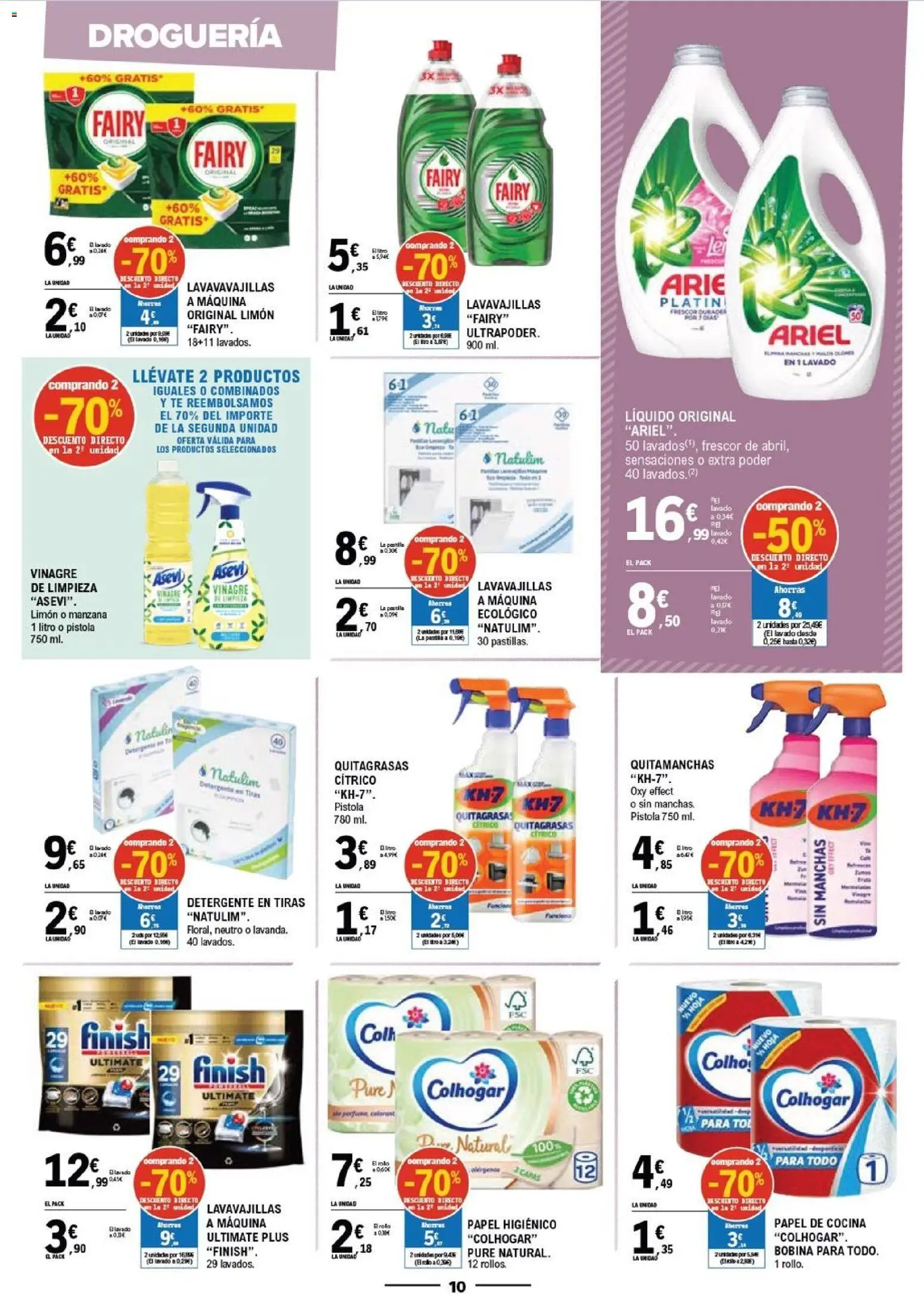 E.Leclerc Vitoria │ válido desde el 19/08/2026 | Página: 10 | Productos: Papel higienico, Limón, Té, Vinagre