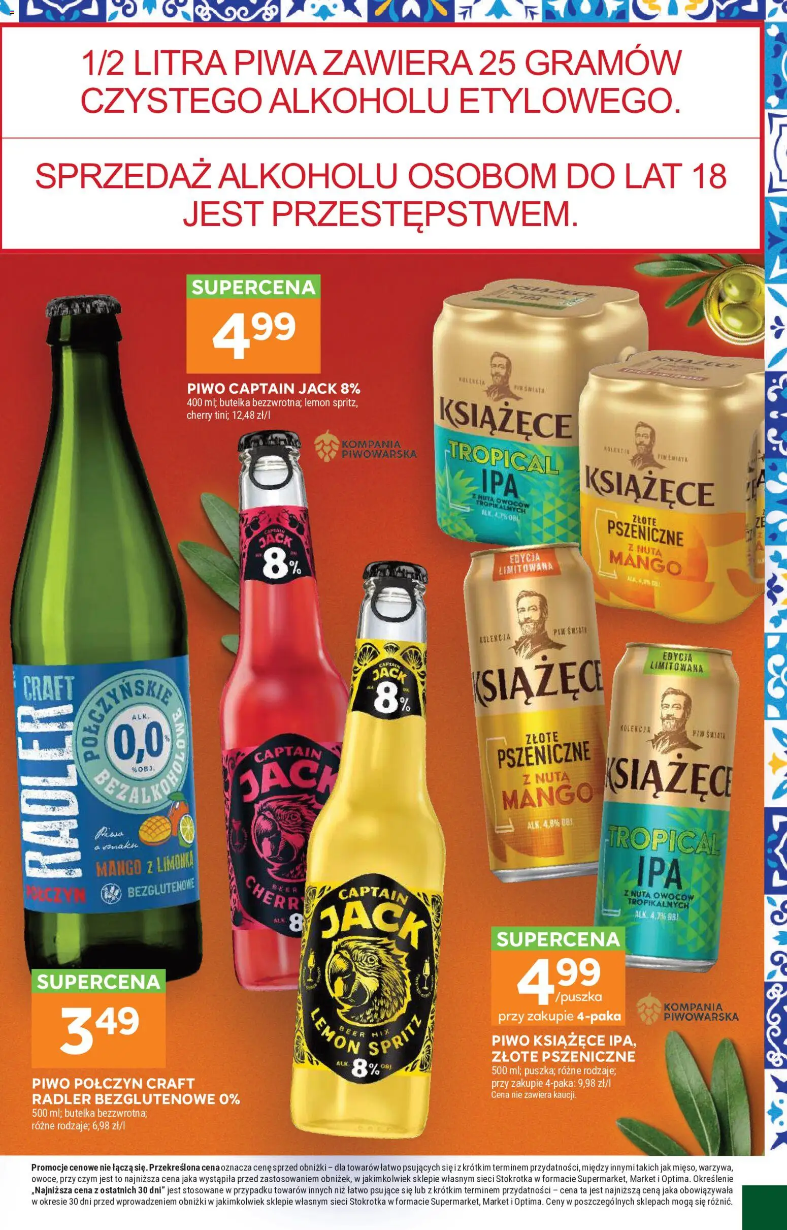 Stokrotka gazetka - Kuchnia Iberyjska od 06.08.2026 | Strona: 8 | Produkty: Mango, Limonka, Stokrotka, Piwo
