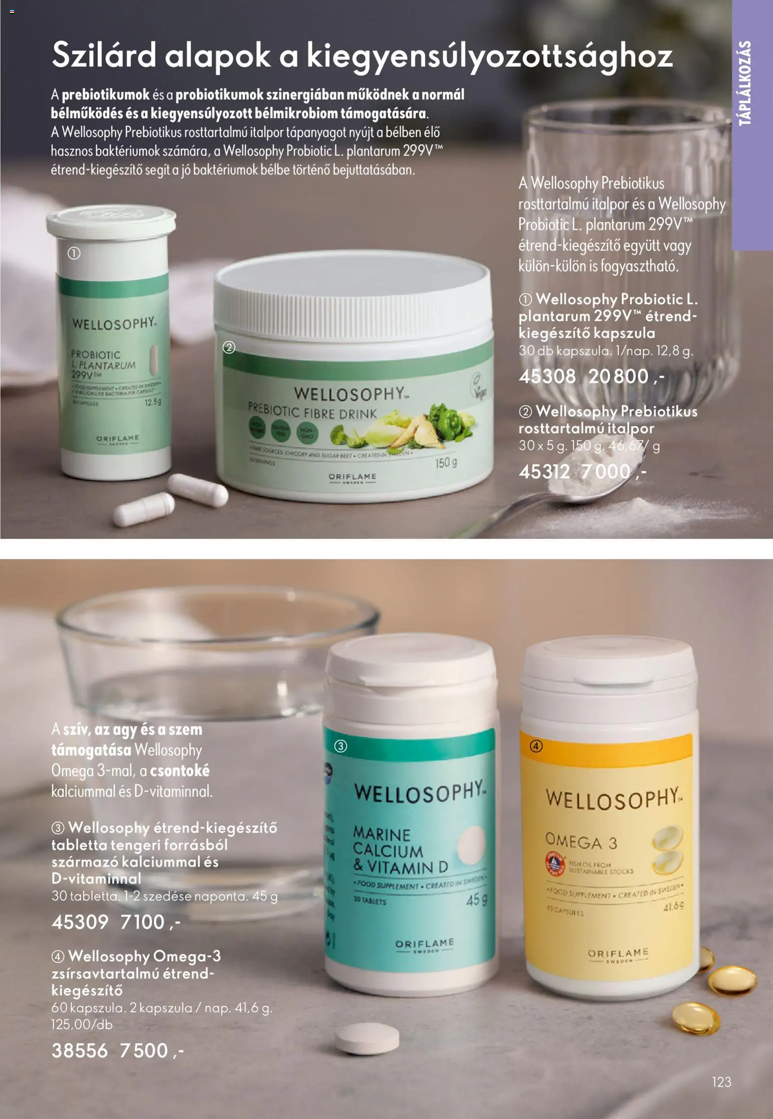 Oriflame akciós ujság - amely érvényes a következő dátumtól: 27.05.2026 | Oldal: 123 | Termékek: Omega 3, Vitamin d, Ágy, Italpor