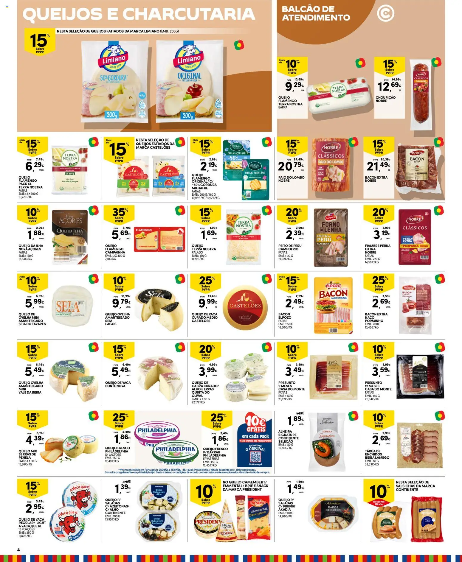 Continente Madeira │ válido de 05.05.2026 | Página: 4 | Produtos: Tábua, Forno, Bacon, Queijo