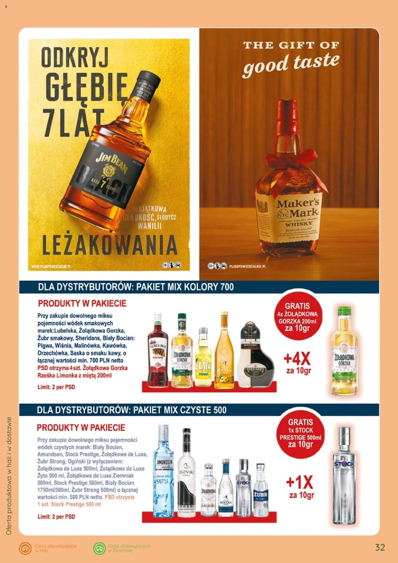 Eurocash gazetka - Katalog Alkoholowy od 01.09.2026 | Strona: 32 | Produkty: Ogiński, Jim Beam, Mięta, Słodycz