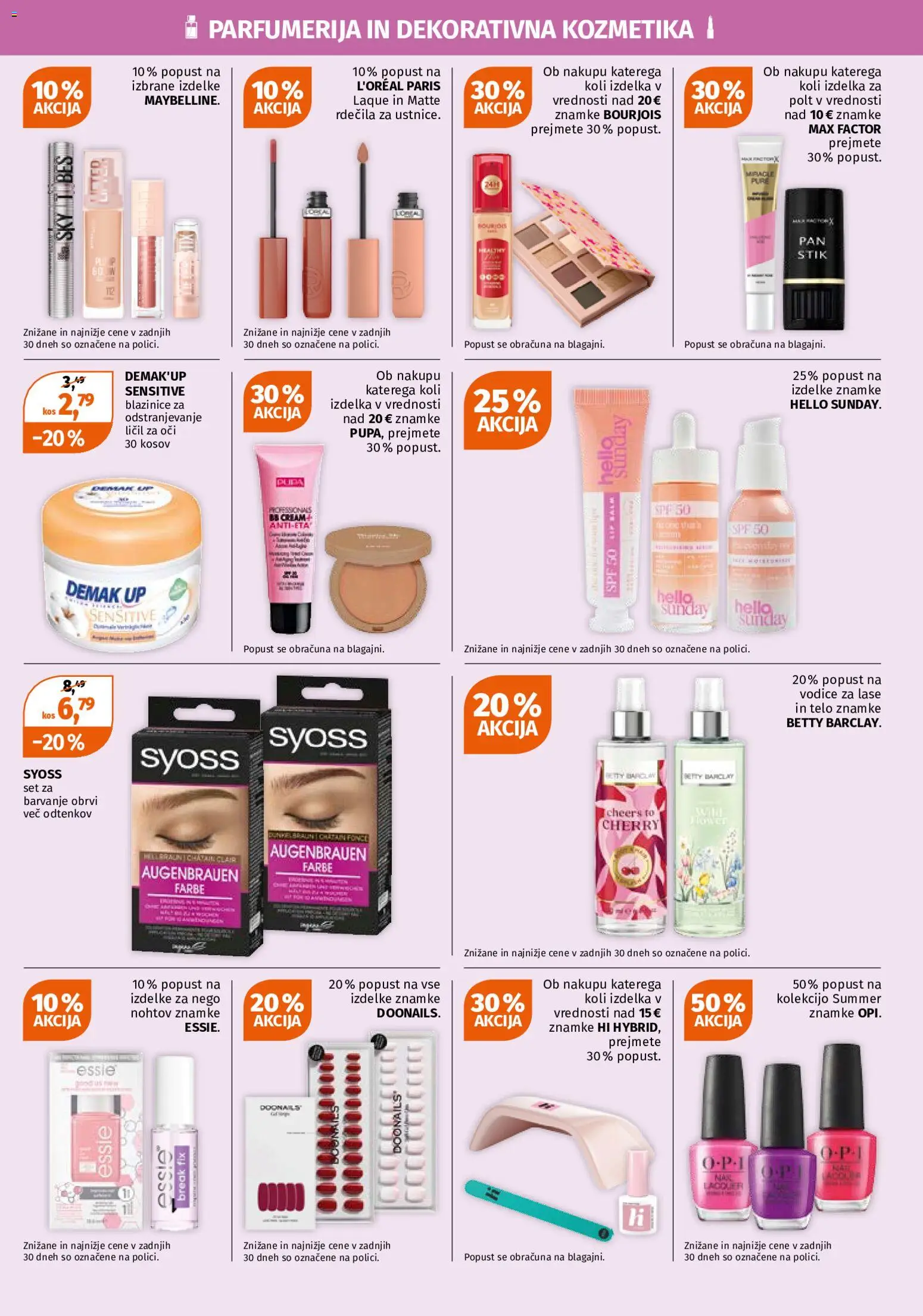 Novi Müller katalog ponudbe – veljaven od 31.08.2026 | Stran: 3 | Izdelki: Dekorativna kozmetika, Kos