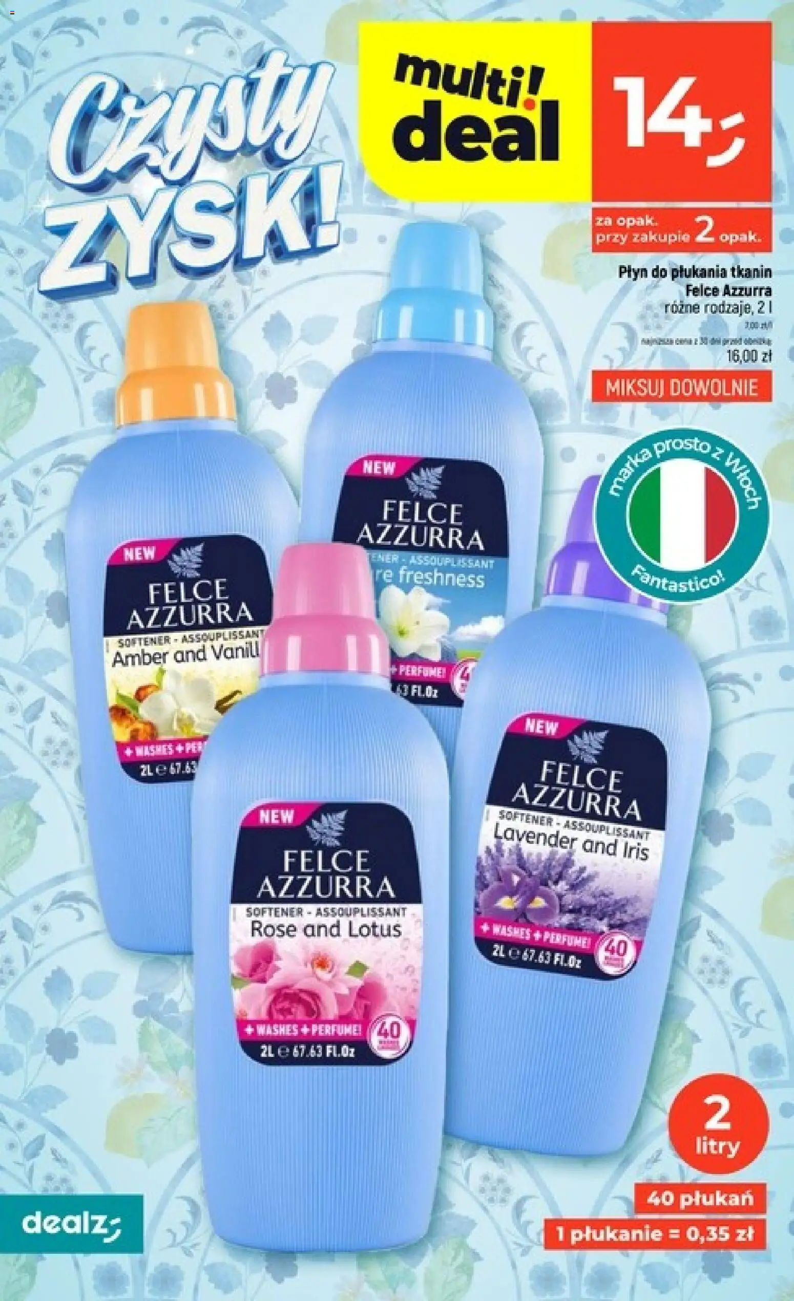 Dealz gazetka - Czysty zysk od 03.09.2026 | Strona: 4 | Produkty: Płyn do płukania, Płyn do płukania tkanin, Lotus