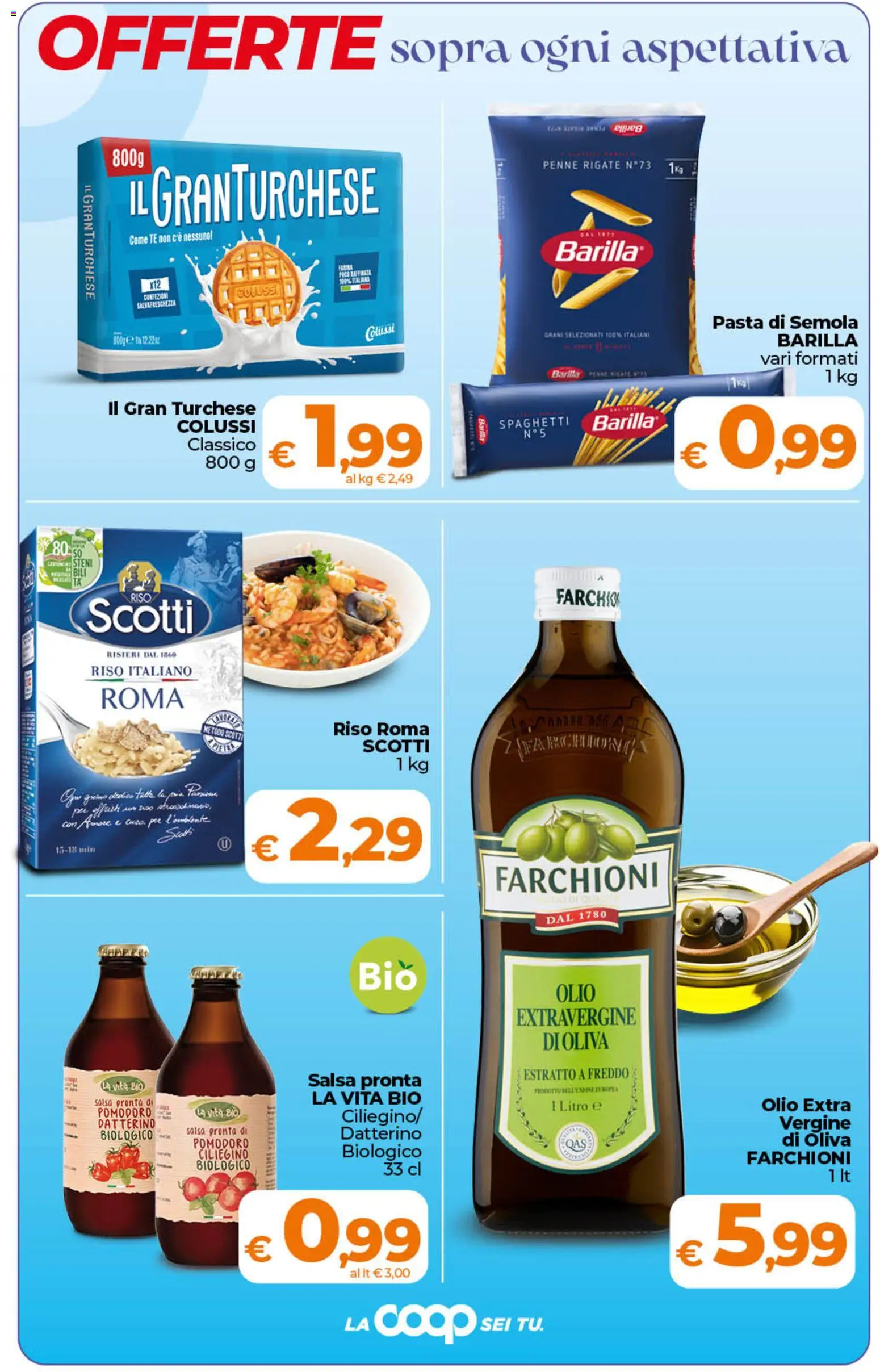 Volantino Ipercoop del 07.04.2026 | Pagina: 5 | Prodotti: Tè, Salsa, Pomodoro, Penne