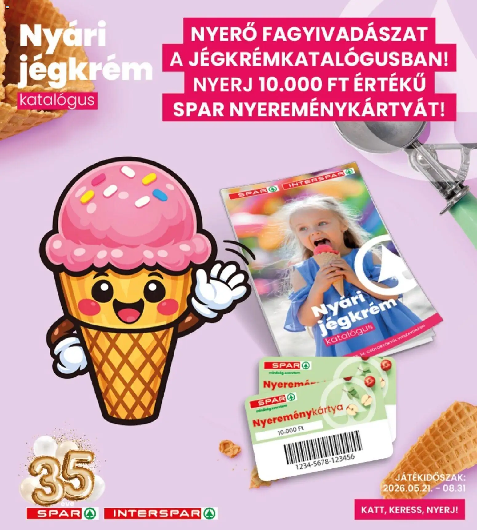 Interspar akciós ujság - amely érvényes a következő dátumtól: 28.05.2026 | Oldal: 23 | Termékek: Jégkrém