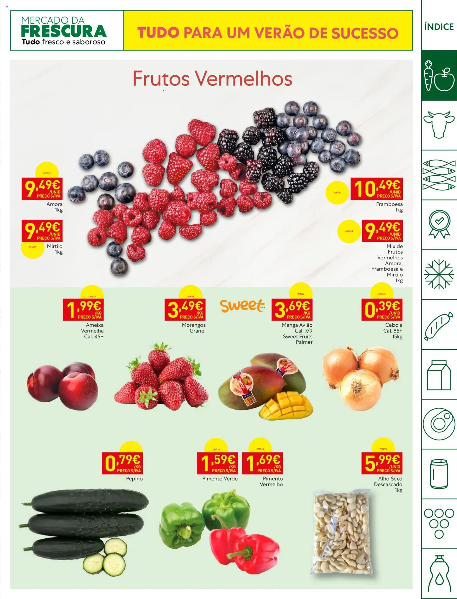 Recheio Horeca │ válido de 16.06.2026 | Página: 3 | Produtos: Cebola, Morangos