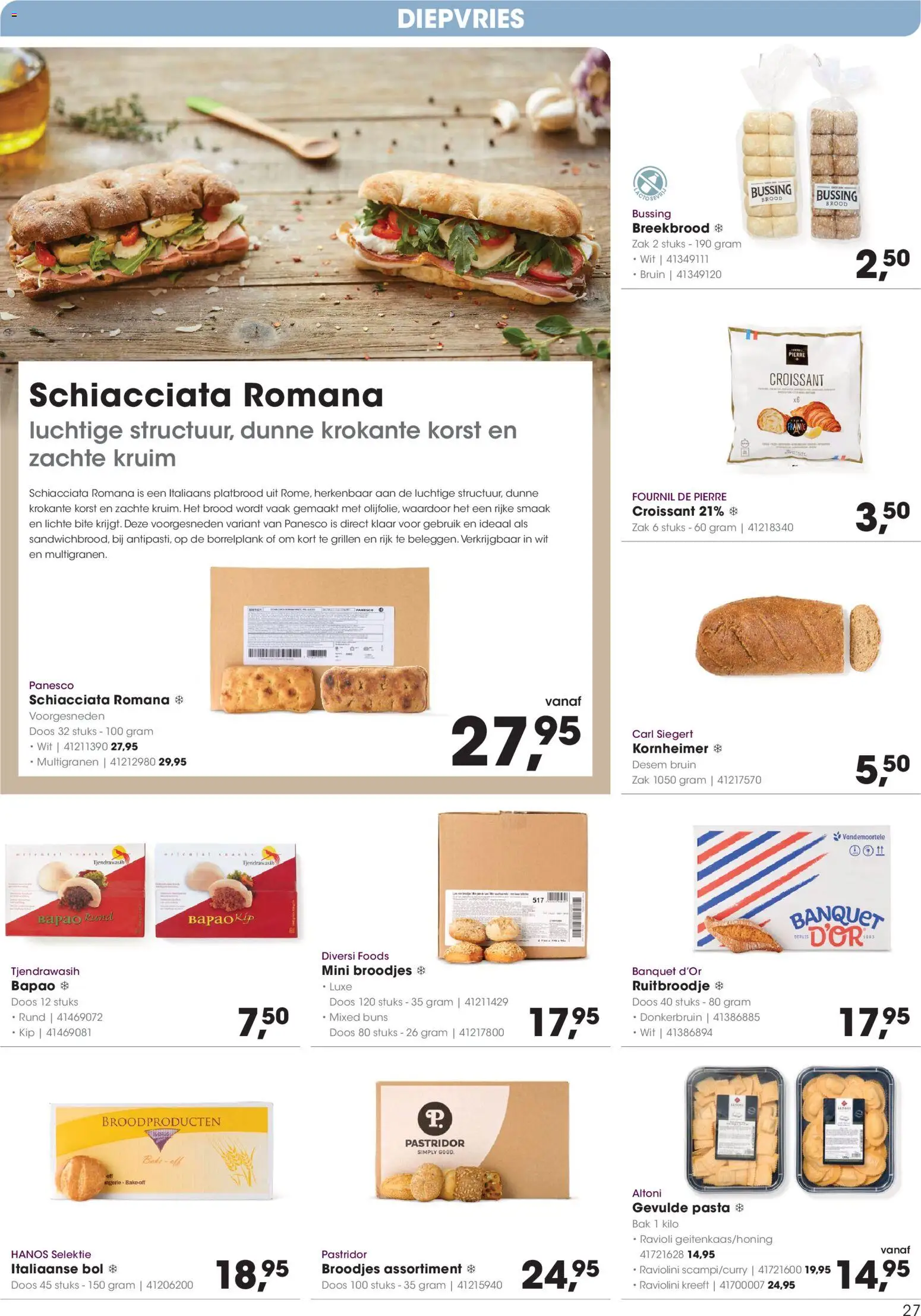 {H1} | Pagina: 27 | Producten: Brood, Pasta, Zak, Broodjes