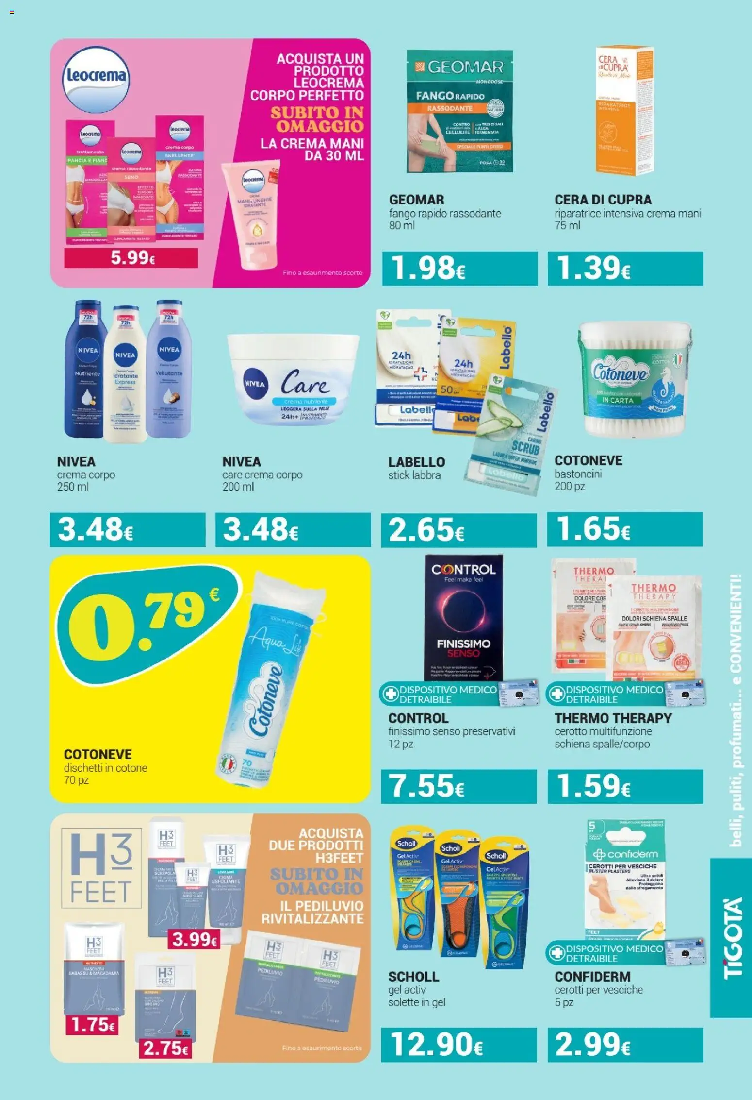 Volantino Tigotà del 01.04.2026 | Pagina: 11 | Prodotti: Crema, Maschera, Crema piedi, Scarpe