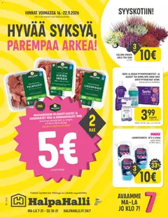 Halpa Halli-mainoslehti voimassa 16/09/2026 alkaen