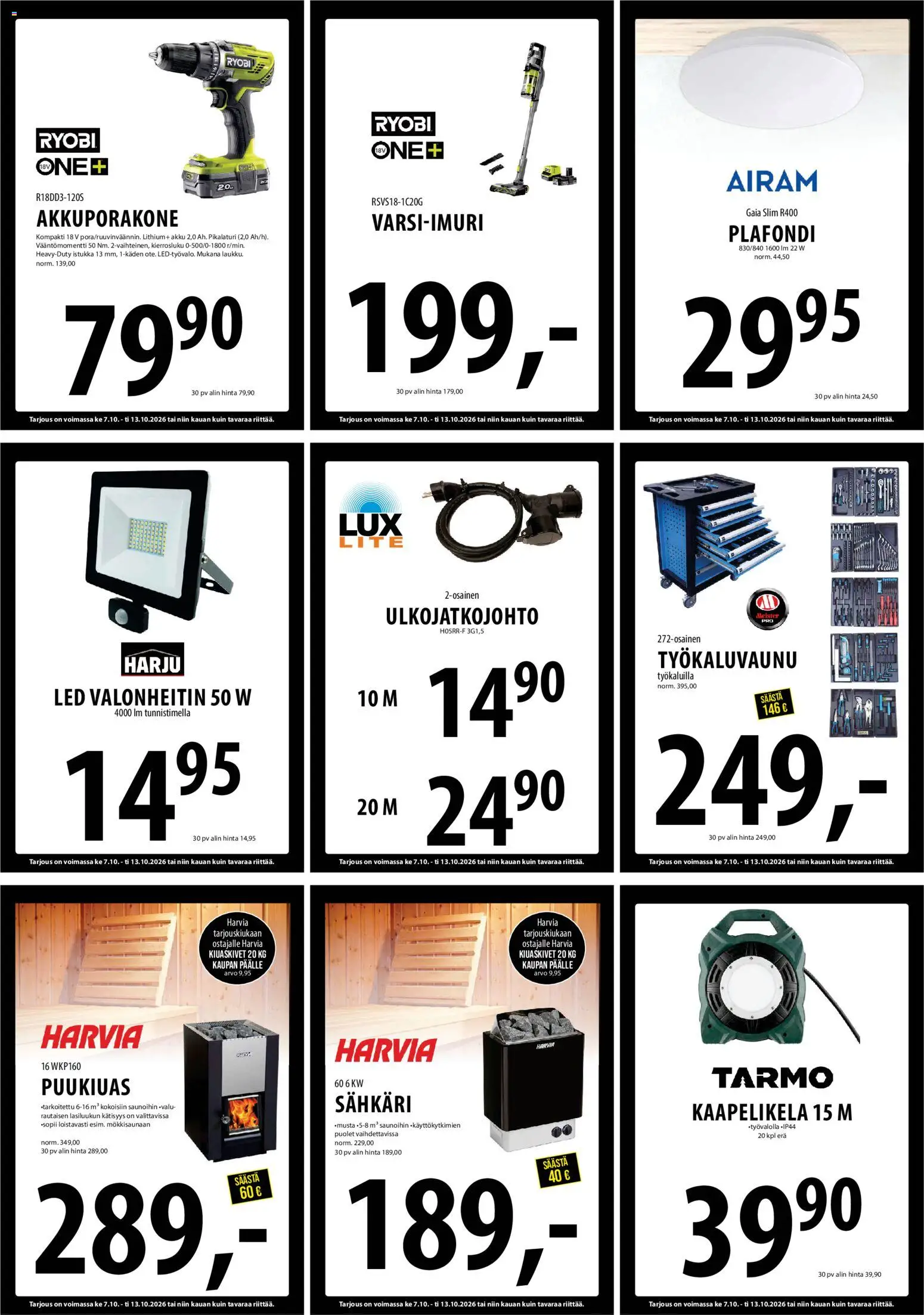 Tuuri tarjoukset – voimassa 07/10/2026 alkaen | Sivu: 26 | Tuotteet: Akku