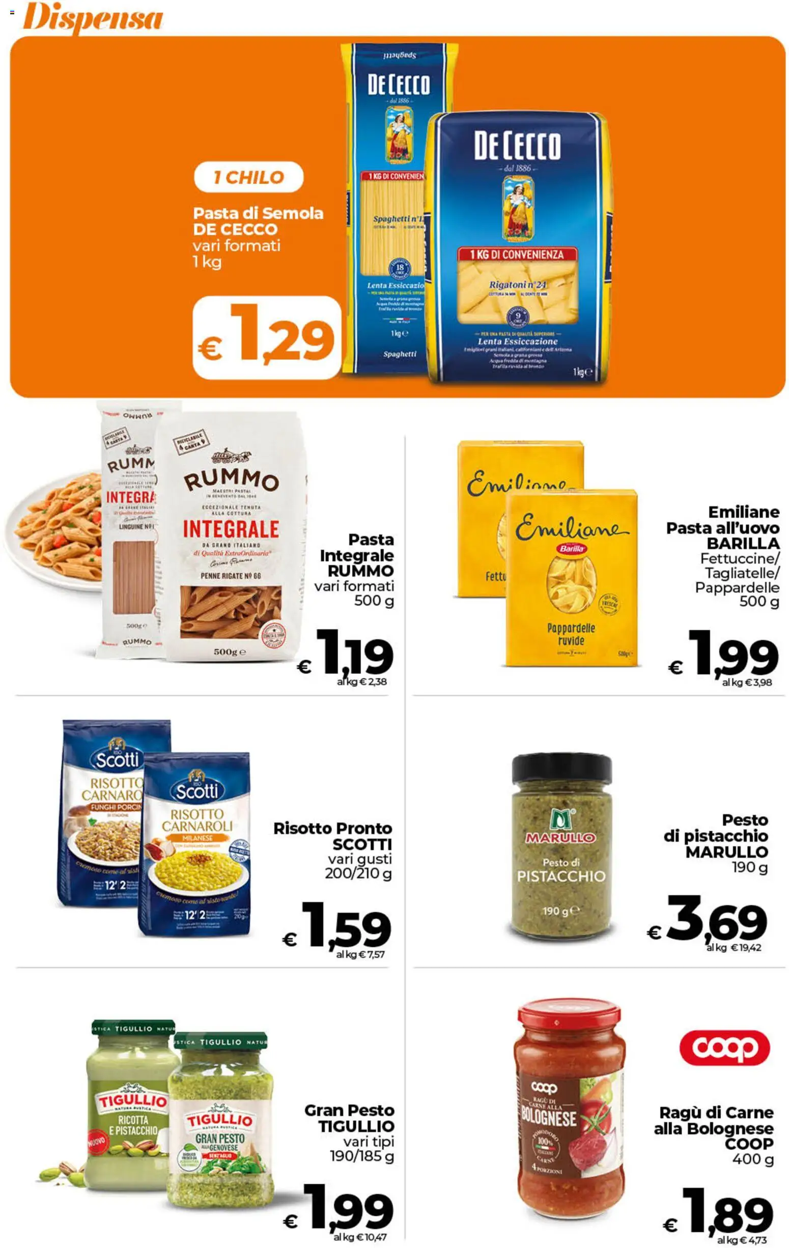 Volantino Ipercoop del 29.05.2026 | Pagina: 33 | Prodotti: Funghi, Ragú, Ricotta, Penne
