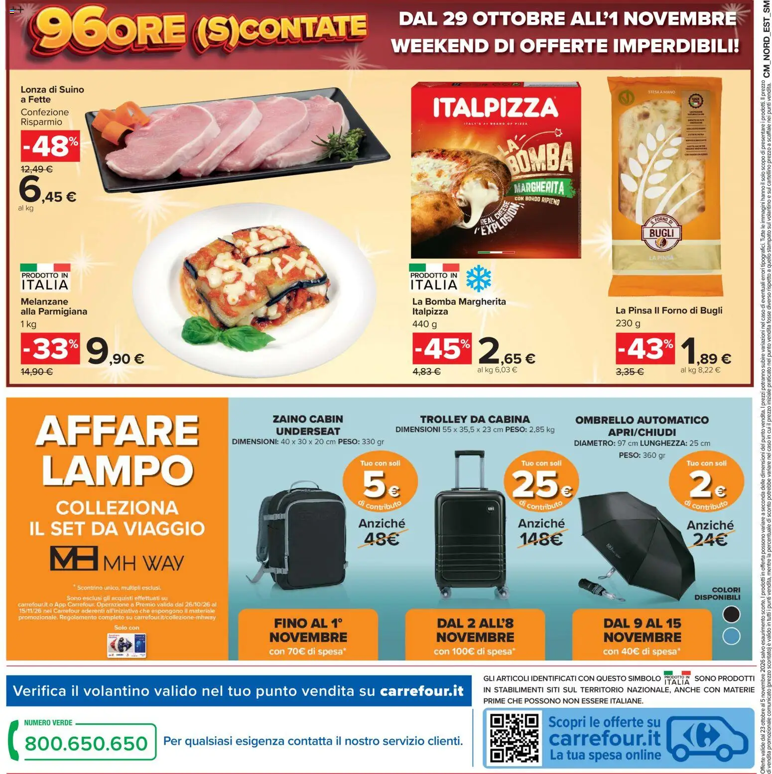 Volantino Carrefour del 23/10/2026 | Pagina: 22 | Prodotti: Suino, Forno, Il forno, Trolley