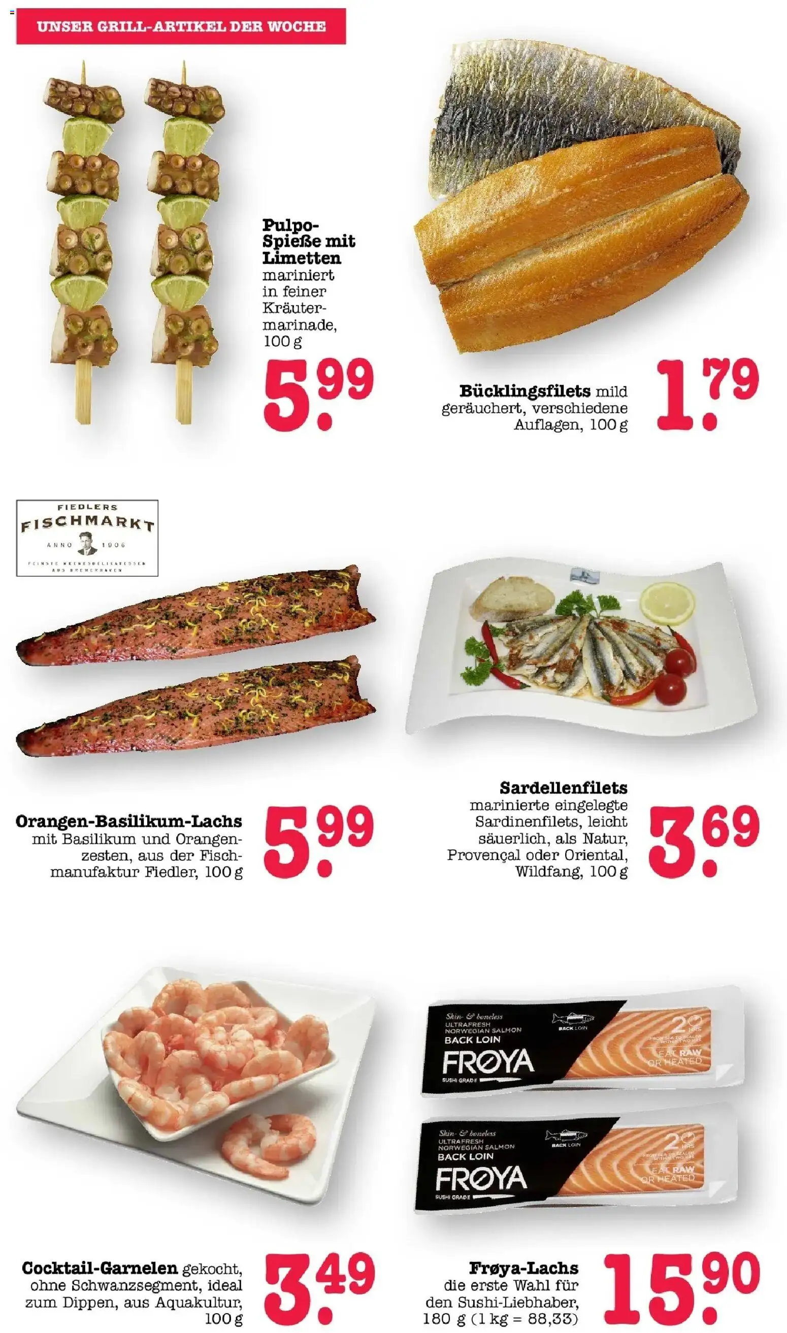 Edeka Prospekt Mainz-Weisenau (ab 31.08.2026) » Angebote Online | Seite: 16 | Produkte: Limetten, Orangen, Spieße, Fisch