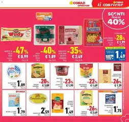 Anteprima del volantino WURSTEL DI POLLO WUDY CLASSICO, WURSTEL DI POLLO WUDY CLASSICO 300 g valido a partire dal 16.06.2026 | Pagina: 23 | Prodotti: Speck, Pollo, Pomodoro, Pasta