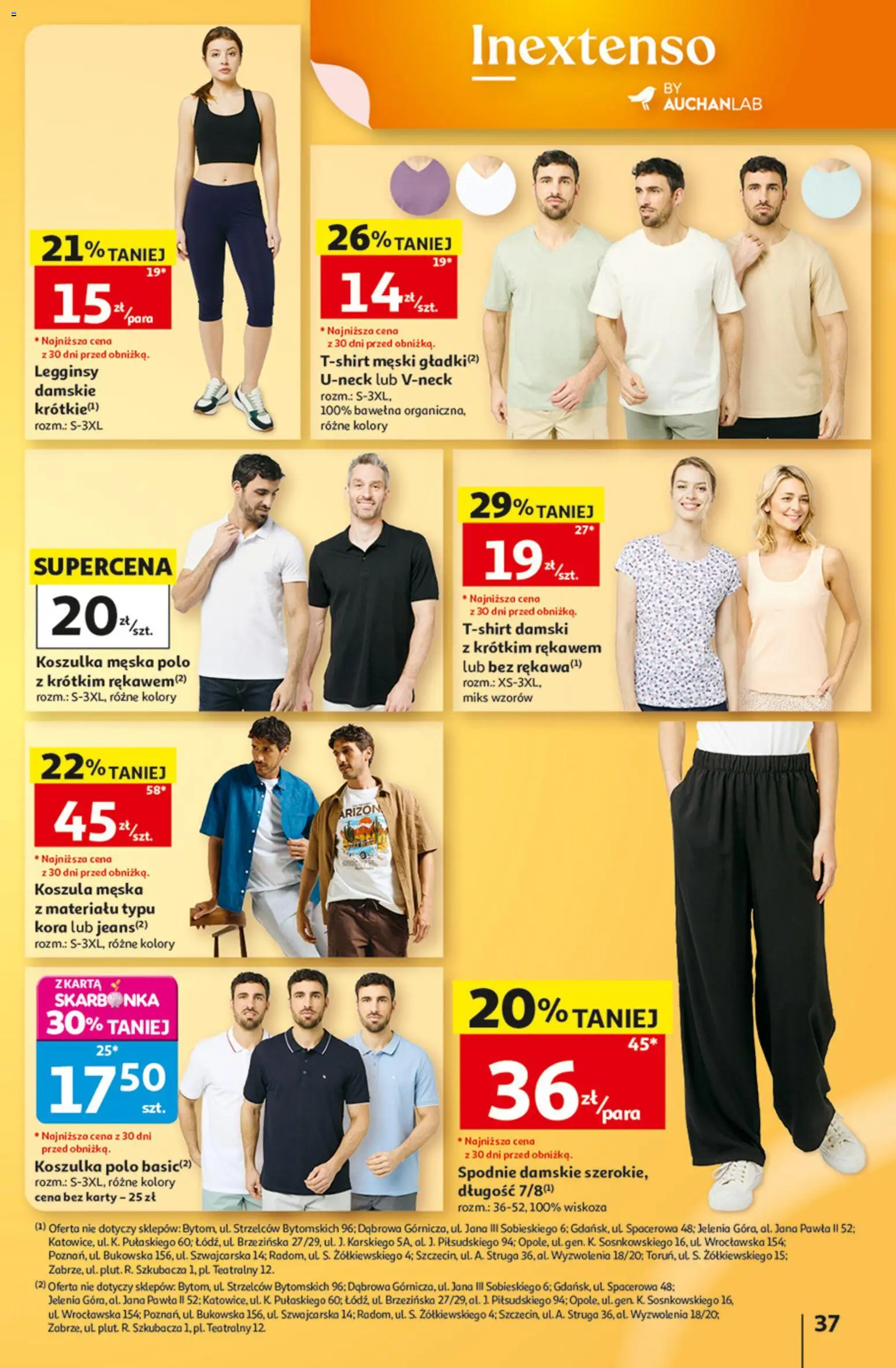Auchan gazetka od 13.08.2026 | Strona: 37 | Produkty: Koszula, Spodnie, Legginsy