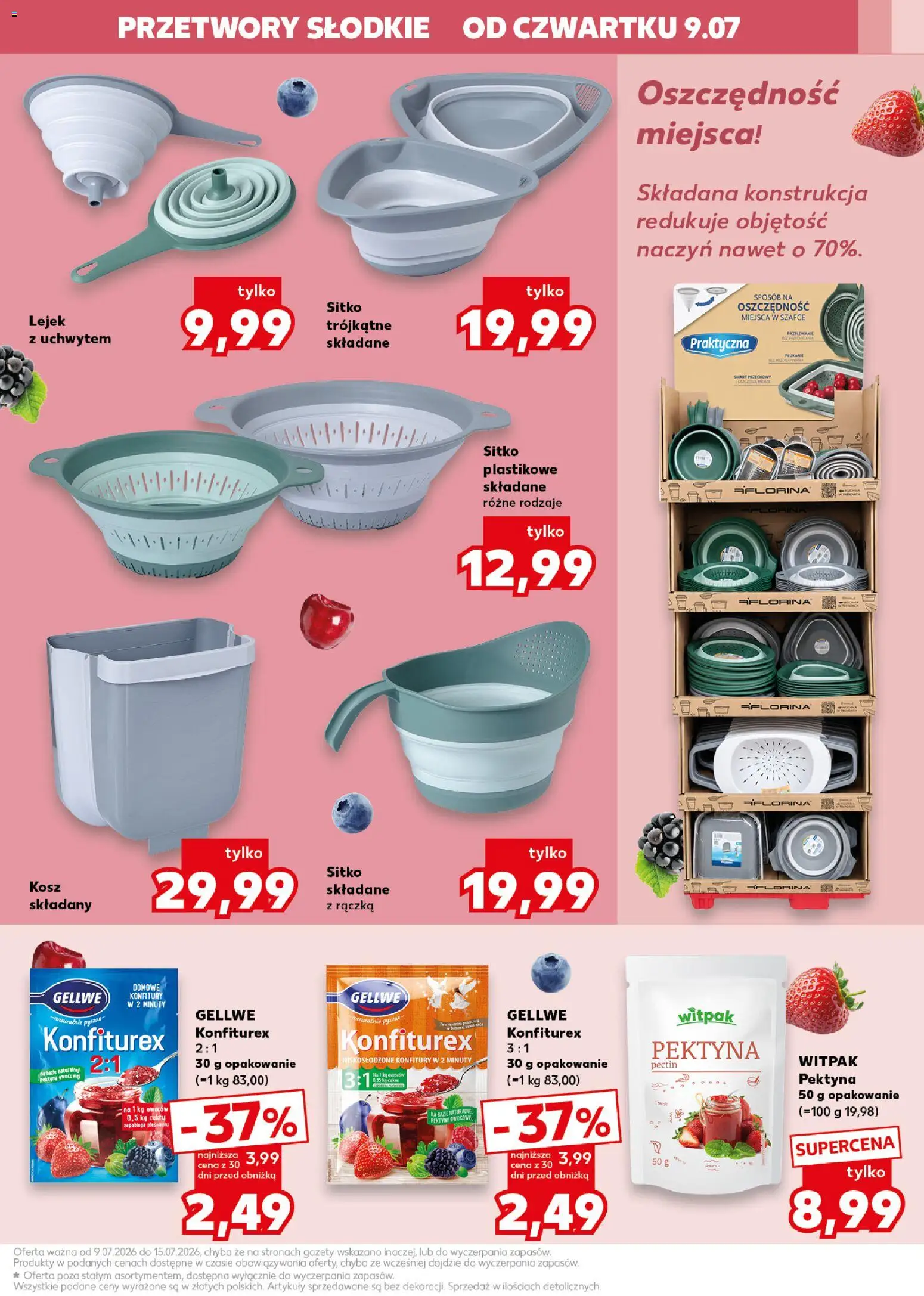 Kaufland Polsko leták - Kochamy przetwory od 09.07.2026 | Strana: 9 | Produkty: Sítko
