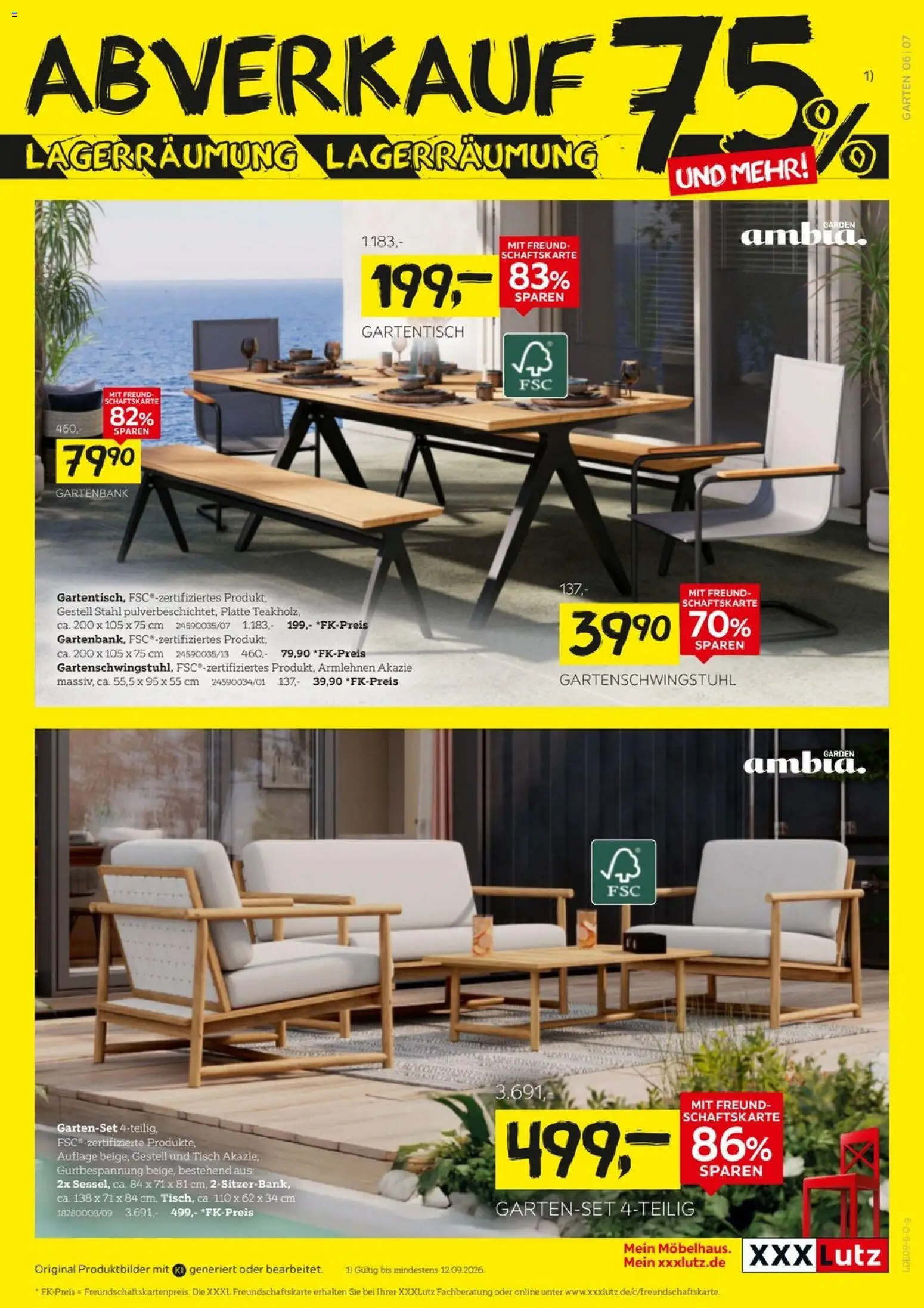 XXXLutz Gartenmöbelabverkauf – gültig ab 29.08.2026 | Seite: 7 | Produkte: Tisch