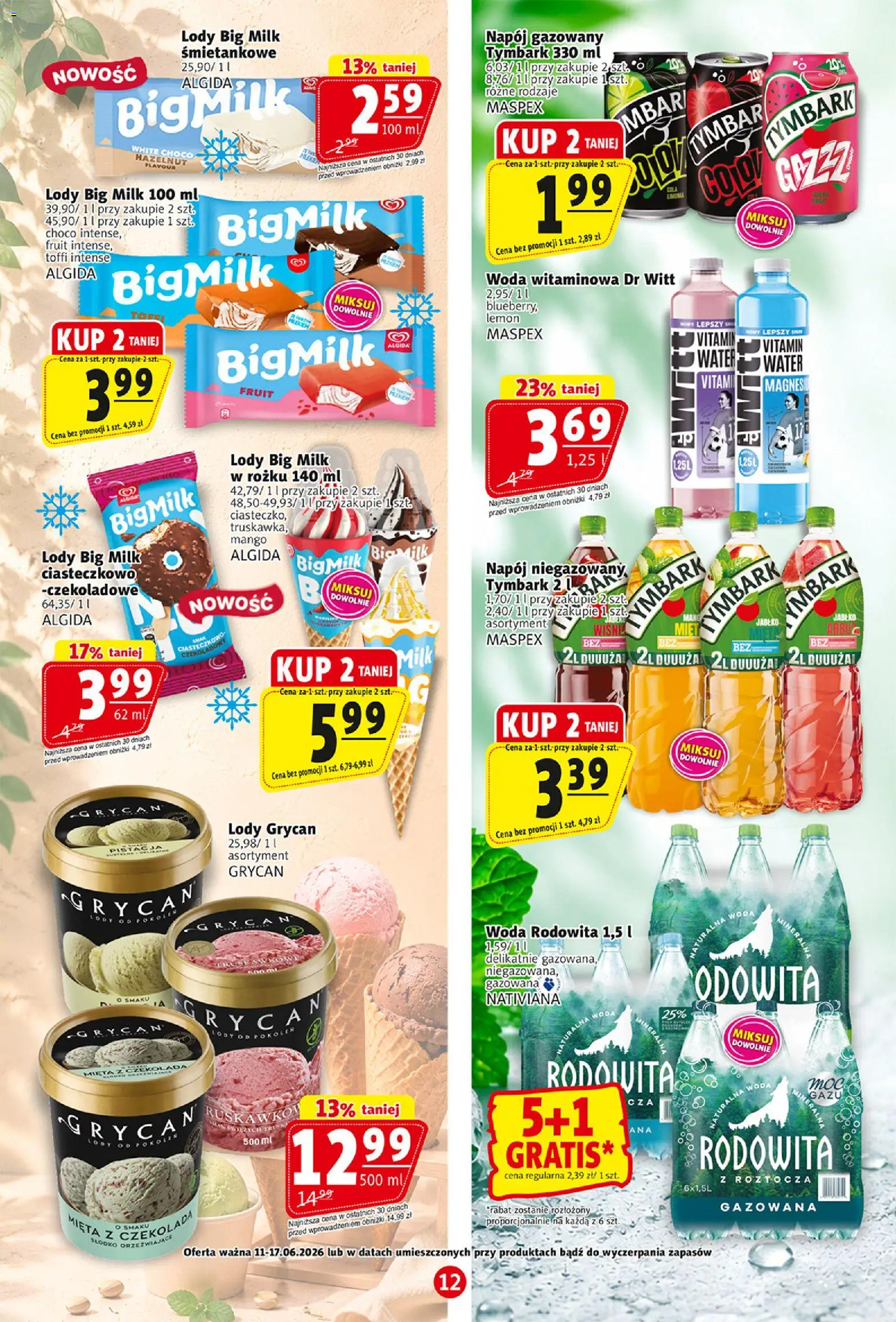 Prim Market gazetka od 11.06.2026 | Strona: 12 | Produkty: Mango, Mięta, Big Milk, Woda