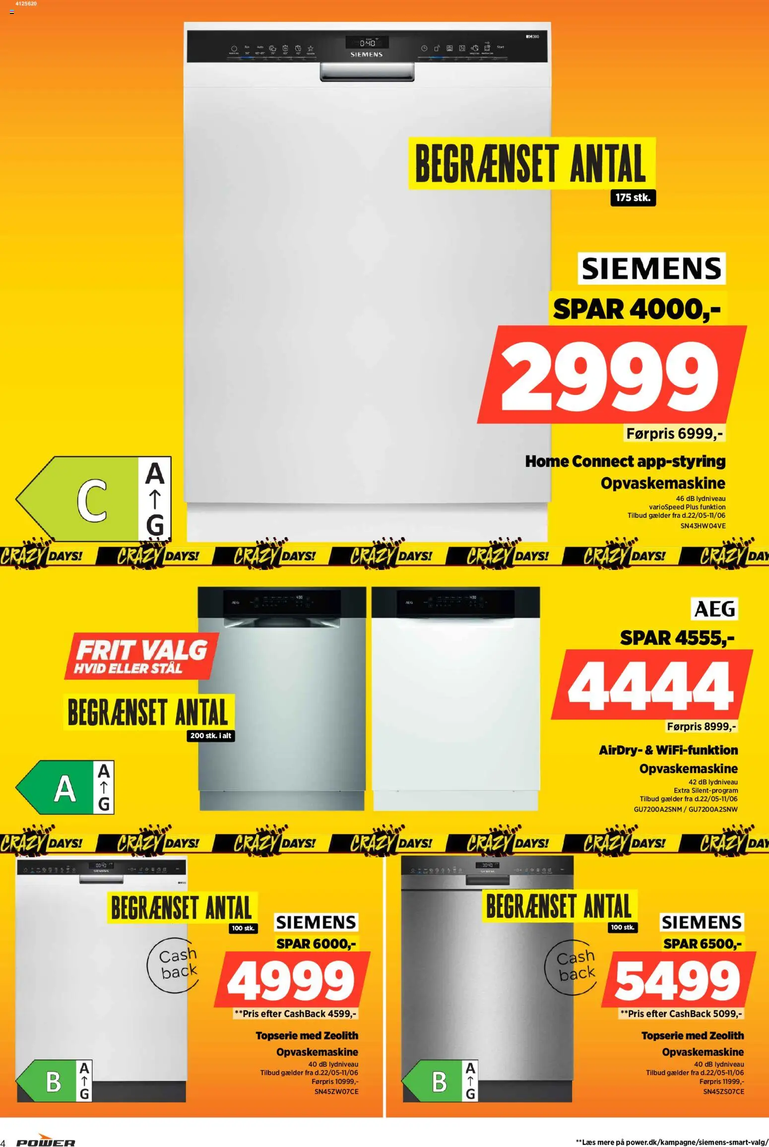 Power tilbudsavis – gyldig fra 22.05.2026 | Side: 4 | Produkter: Opvaskemaskine